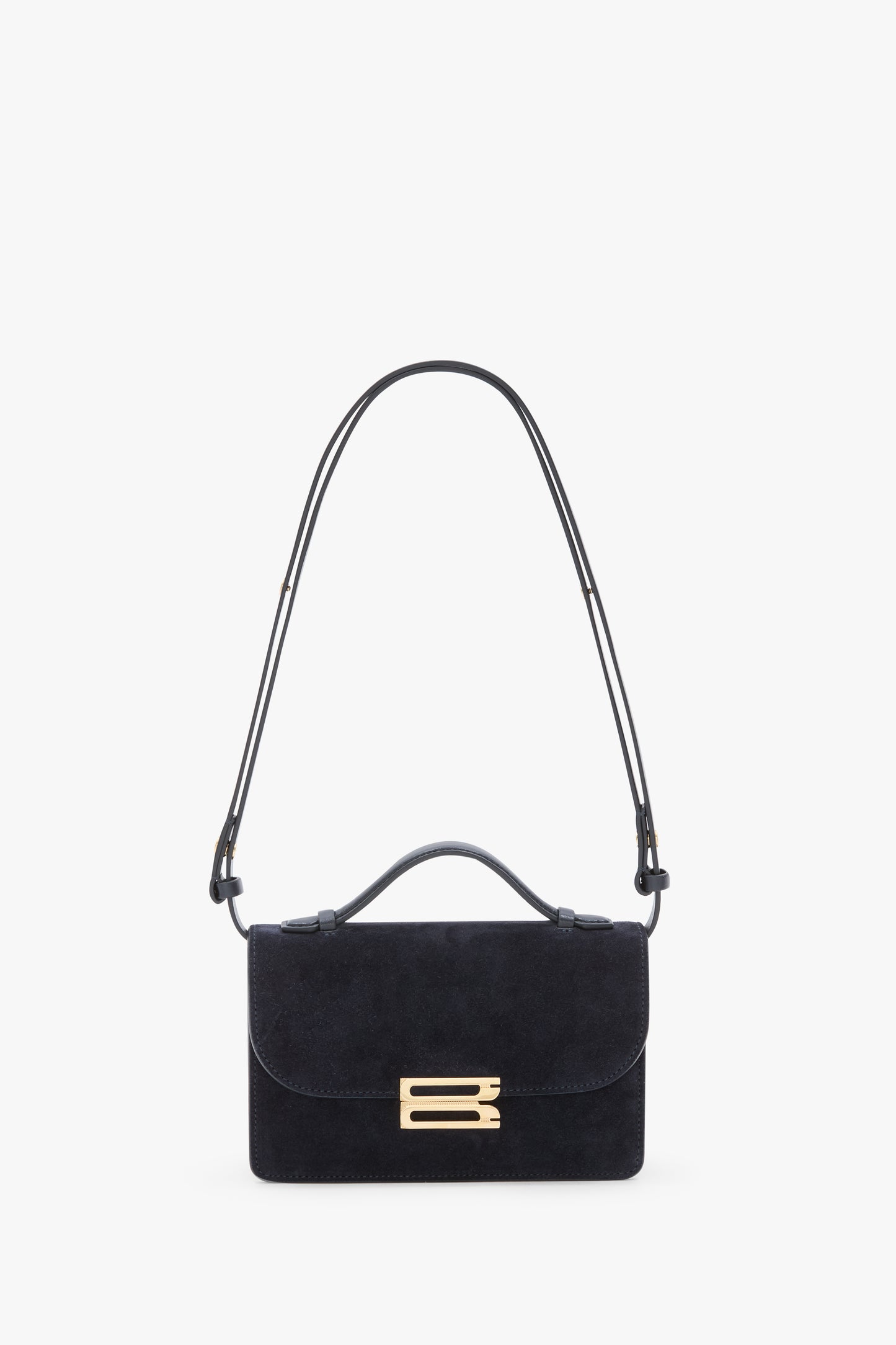 Mini Dorian Bag In Navy Suede