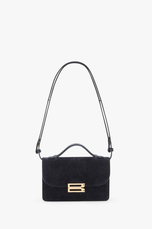 Mini Dorian Bag In Navy Suede
