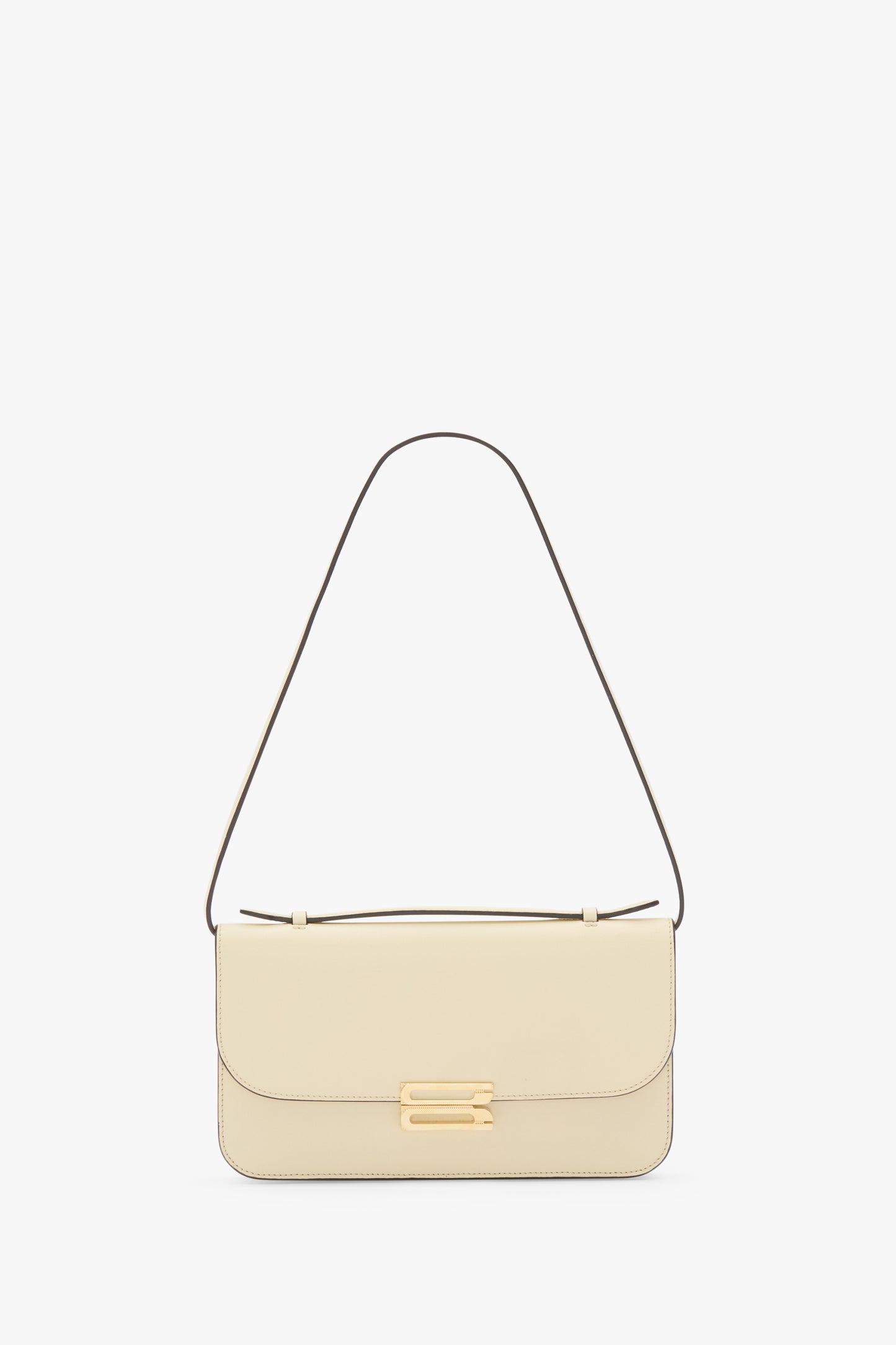 Dorian Pochette In Ivory Smooth Leather