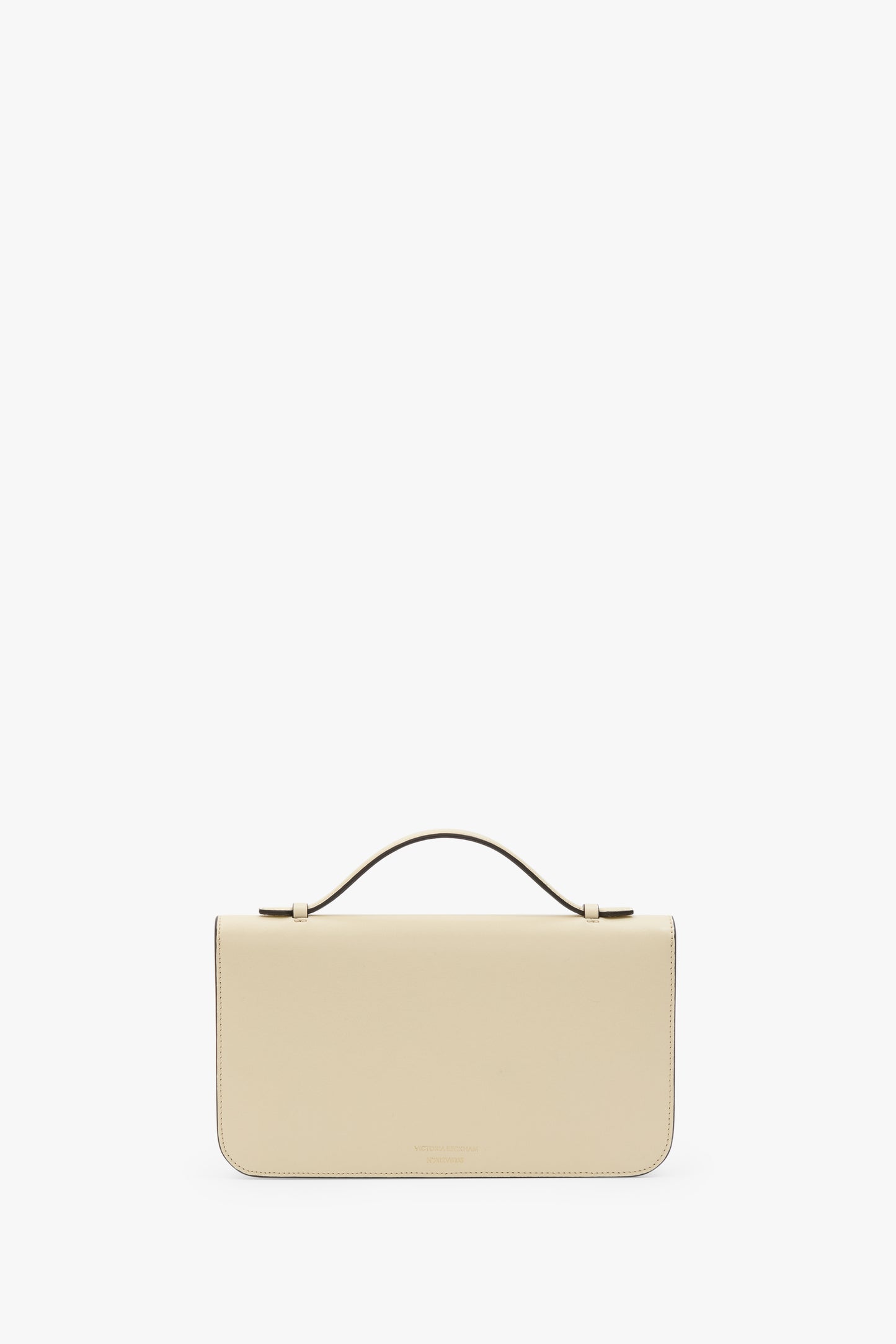 Dorian Pochette In Ivory Smooth Leather