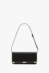 202 Clutch Bag In Black Smooth Leather