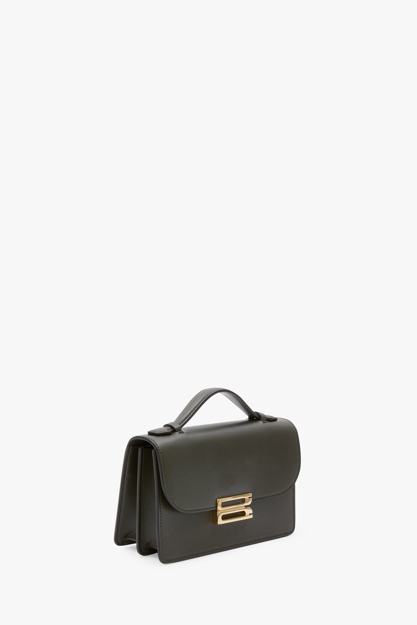 Mini Dorian Bag In Dark Olive Smooth Leather