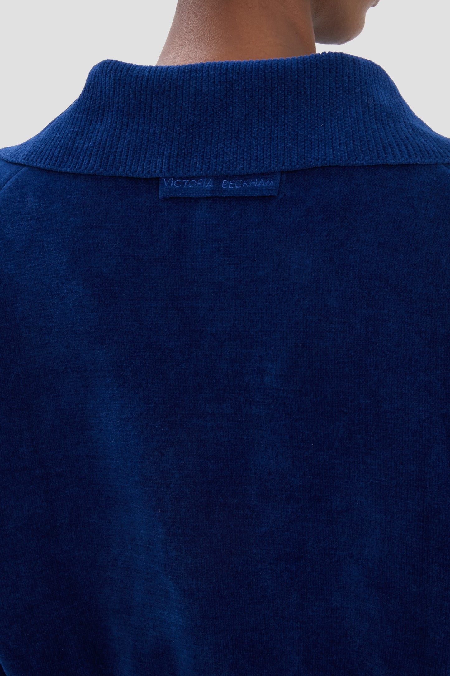 Collared Jumper In Bright Navy