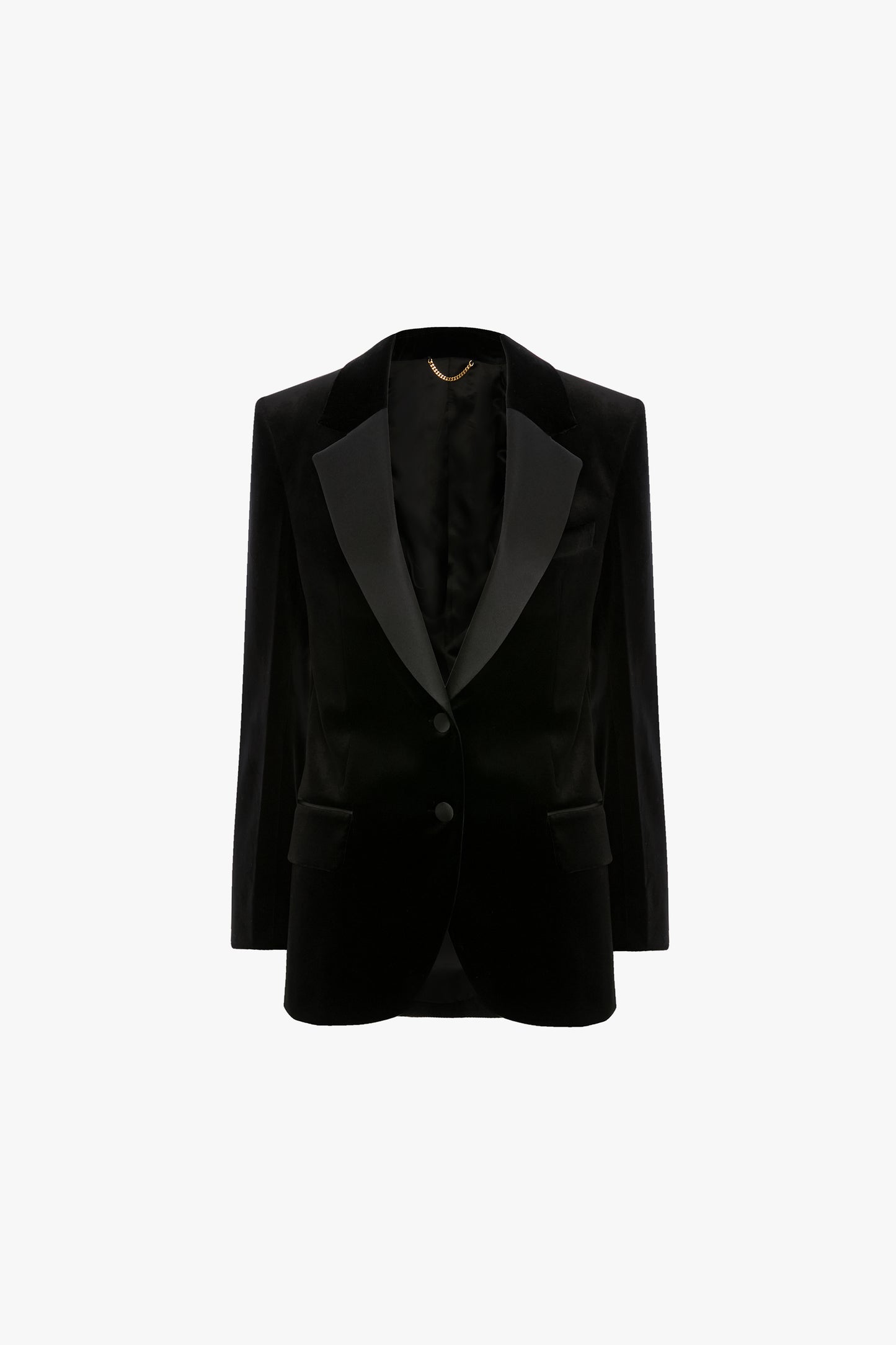 Single Breasted Tailored Jacket In Black