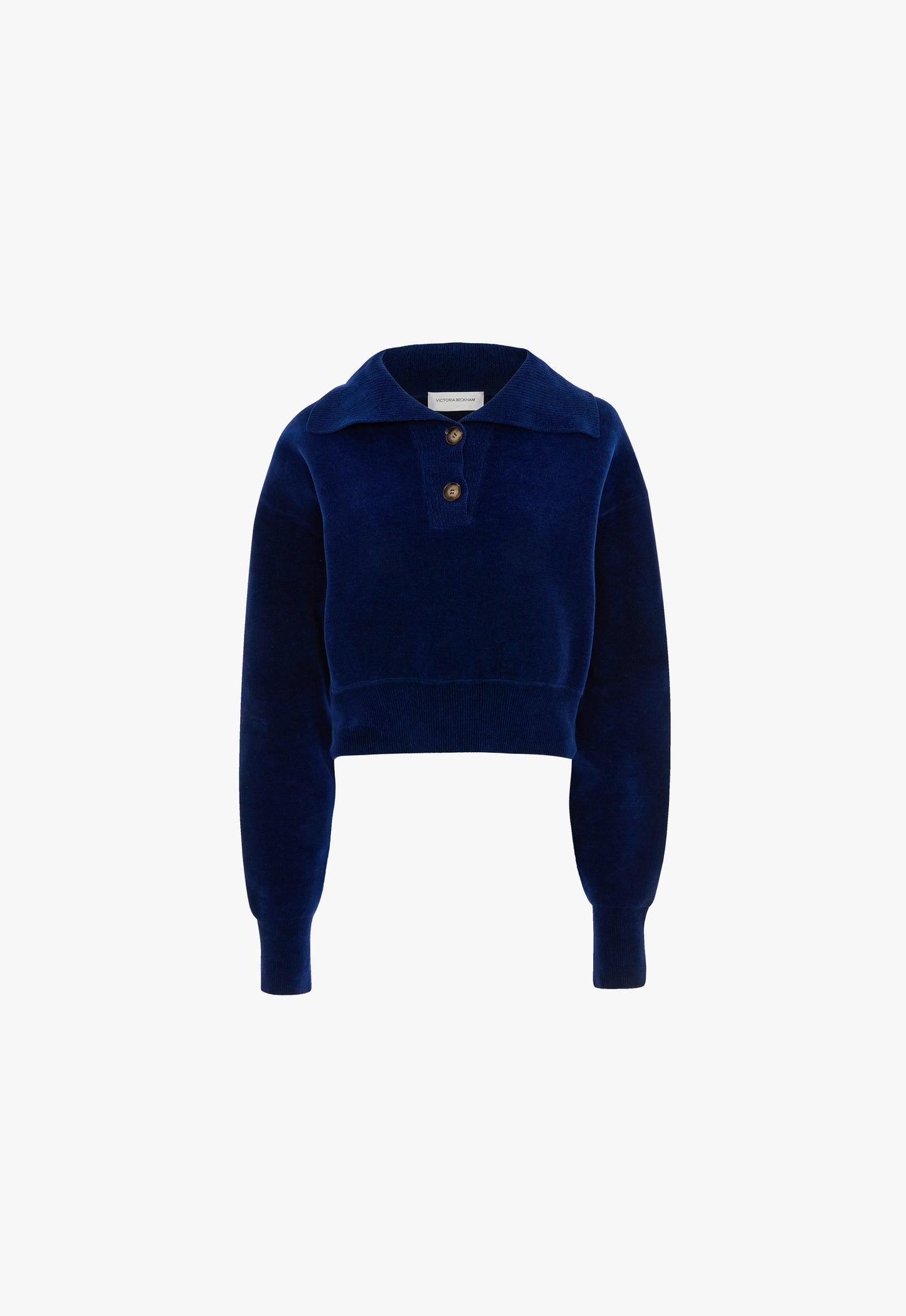 Collared Jumper In Bright Navy