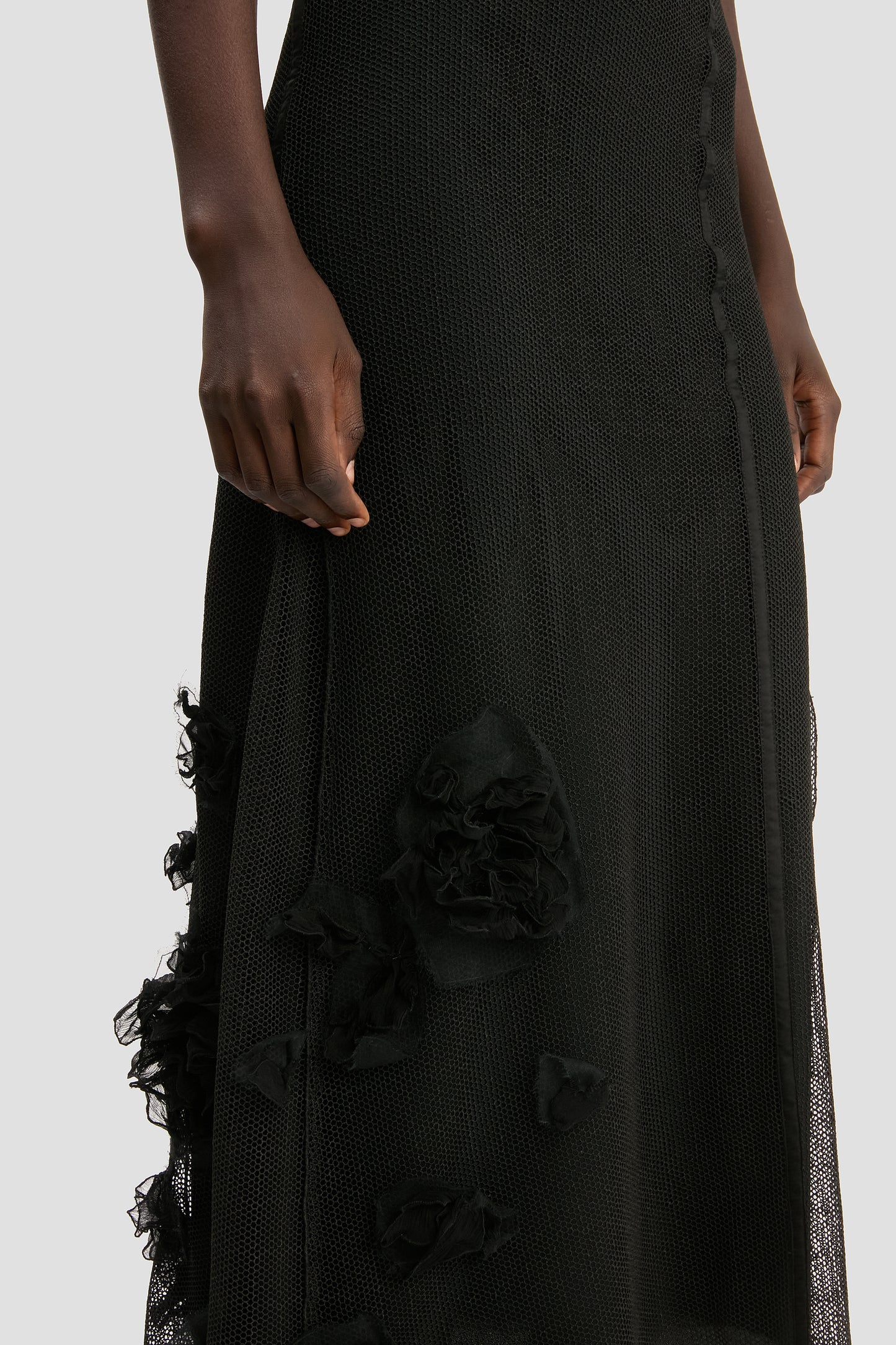 Panelled Cami Dress In Black