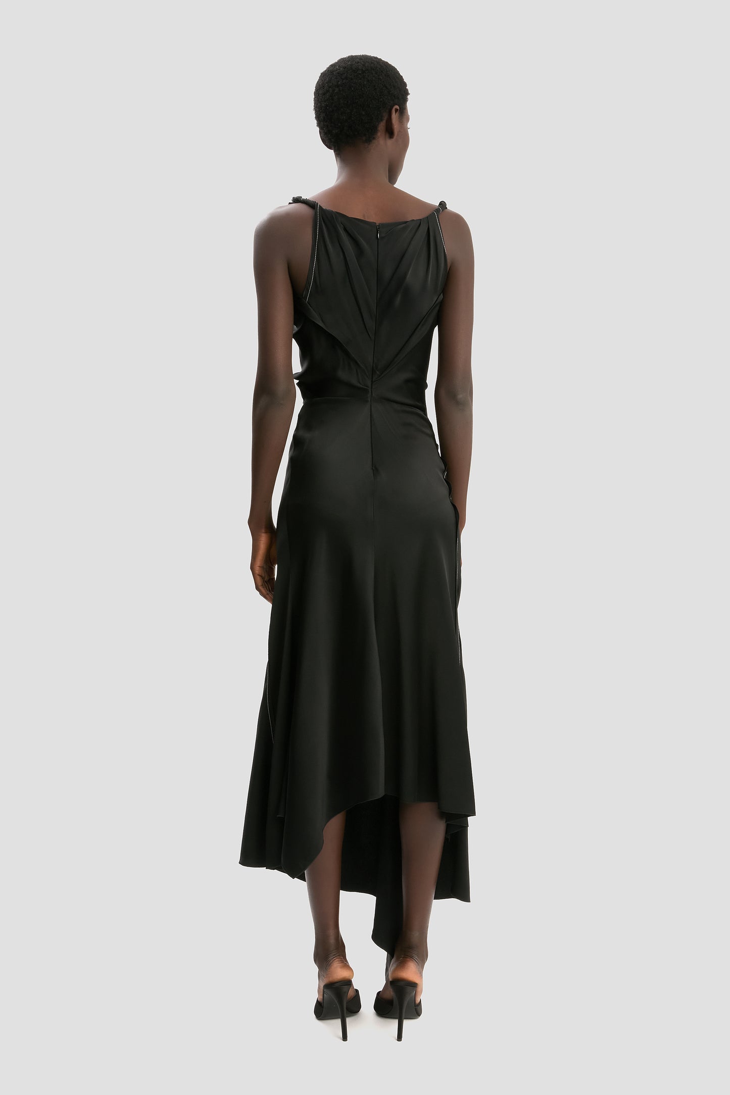 Posy Midi Dress In Black