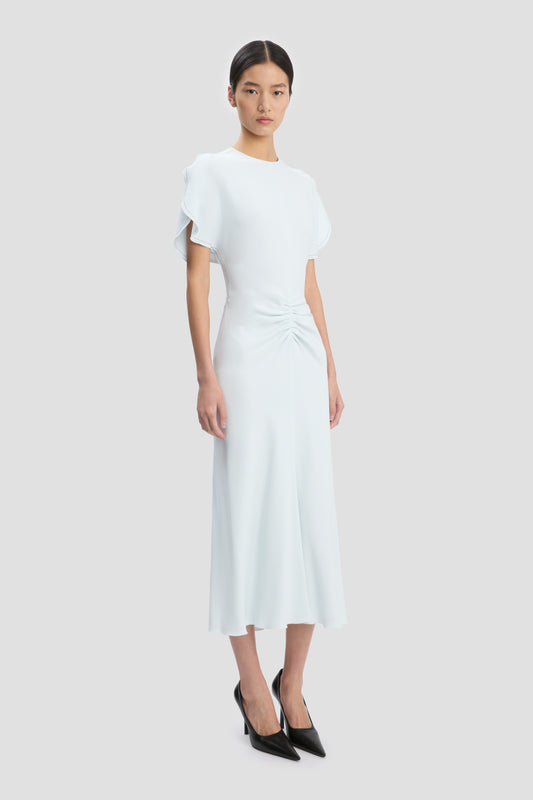 Bela Midi Dress In Glacial Blue