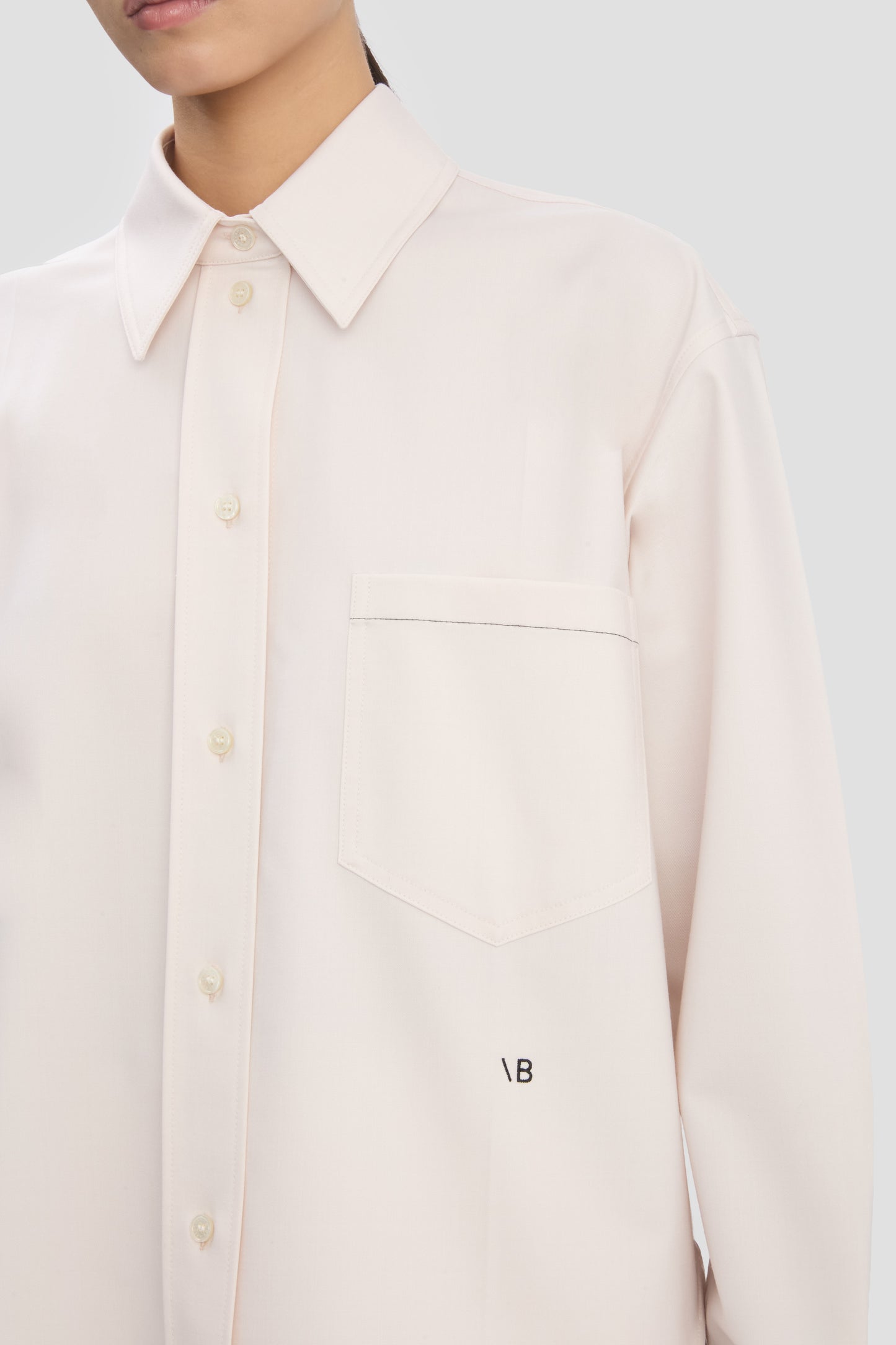 Long Sleeve Shirt In Bone