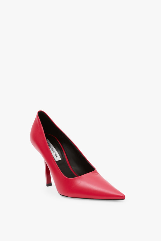 Victoria Stiletto Pump In Red Leather