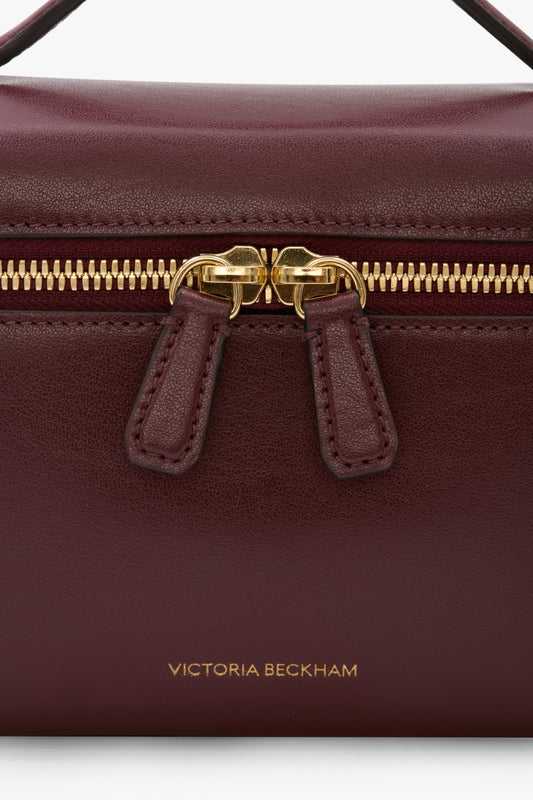 Vanity Crossbody In Burgundy Leather