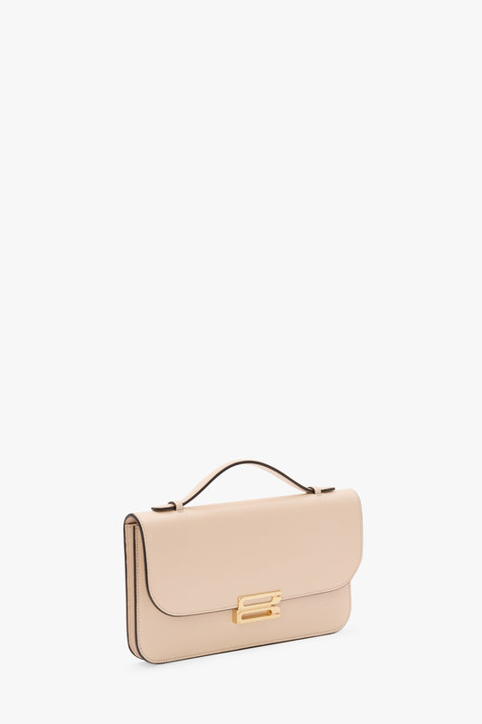 Dorian Pochette In Pale Rose Leather