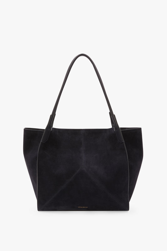 Victoria Tote Large In Navy Suede