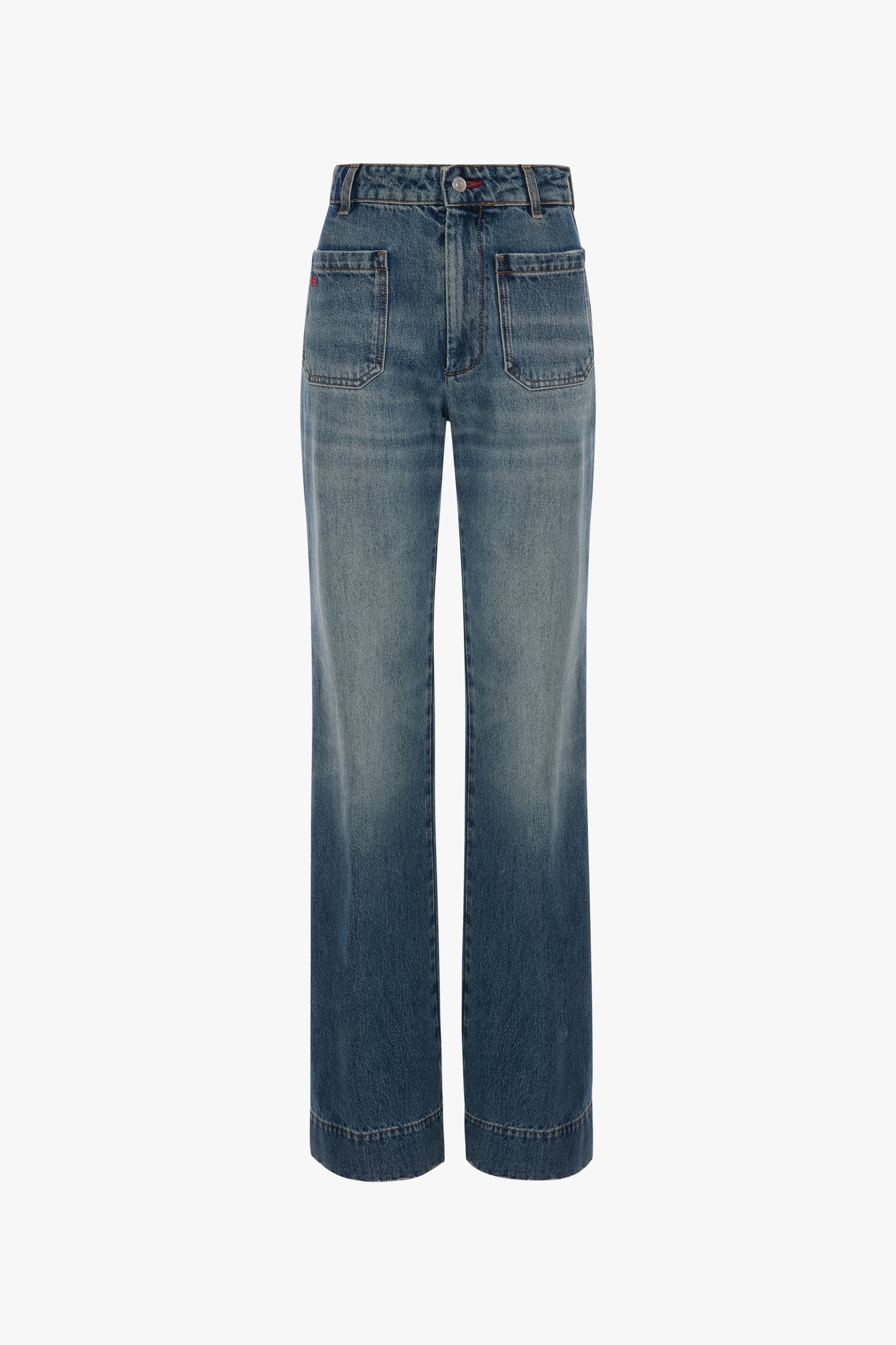 New Alina Stretch Jean In Worn Blue Wash