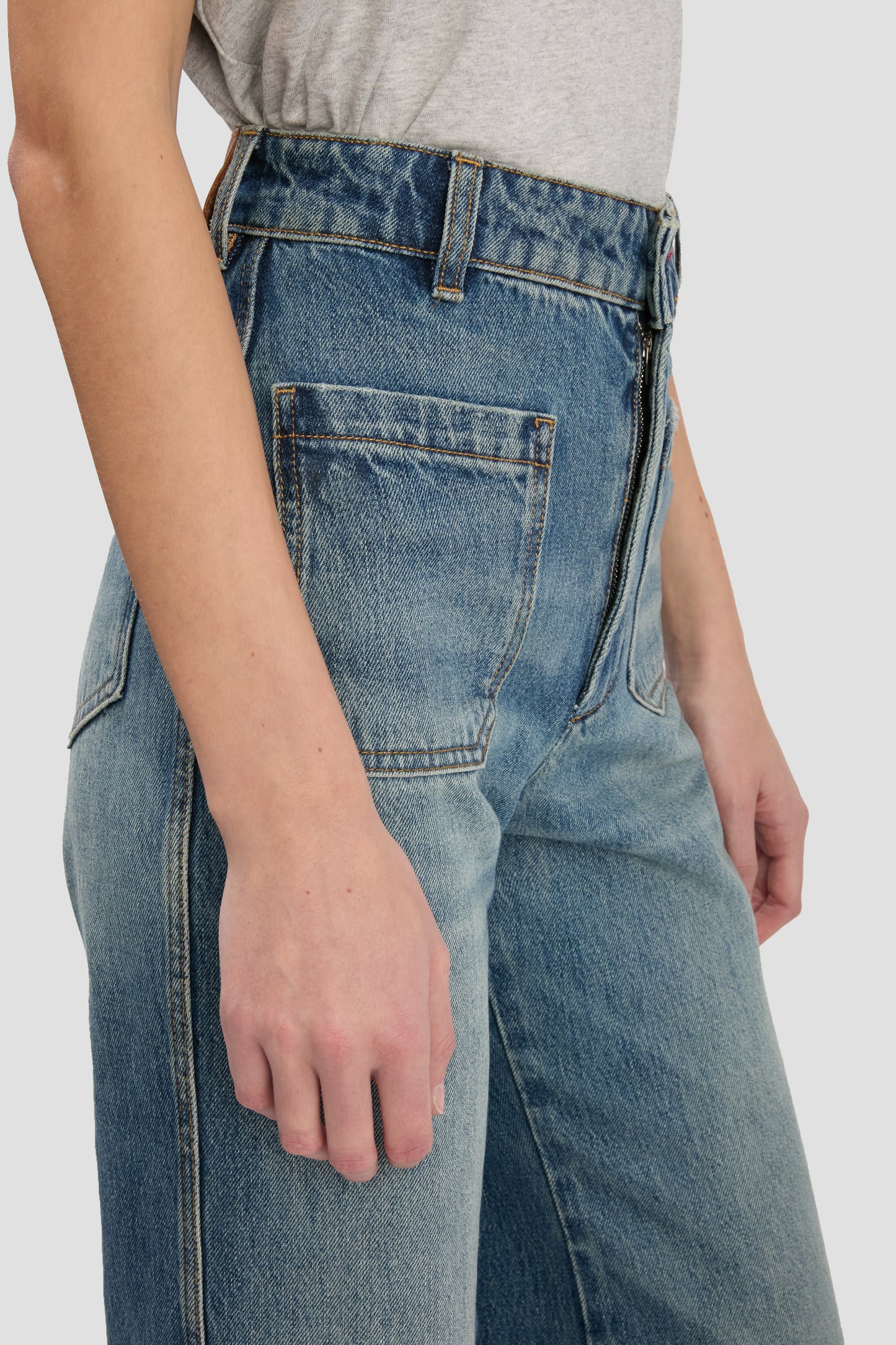 New Alina Jean In Worn Blue Wash