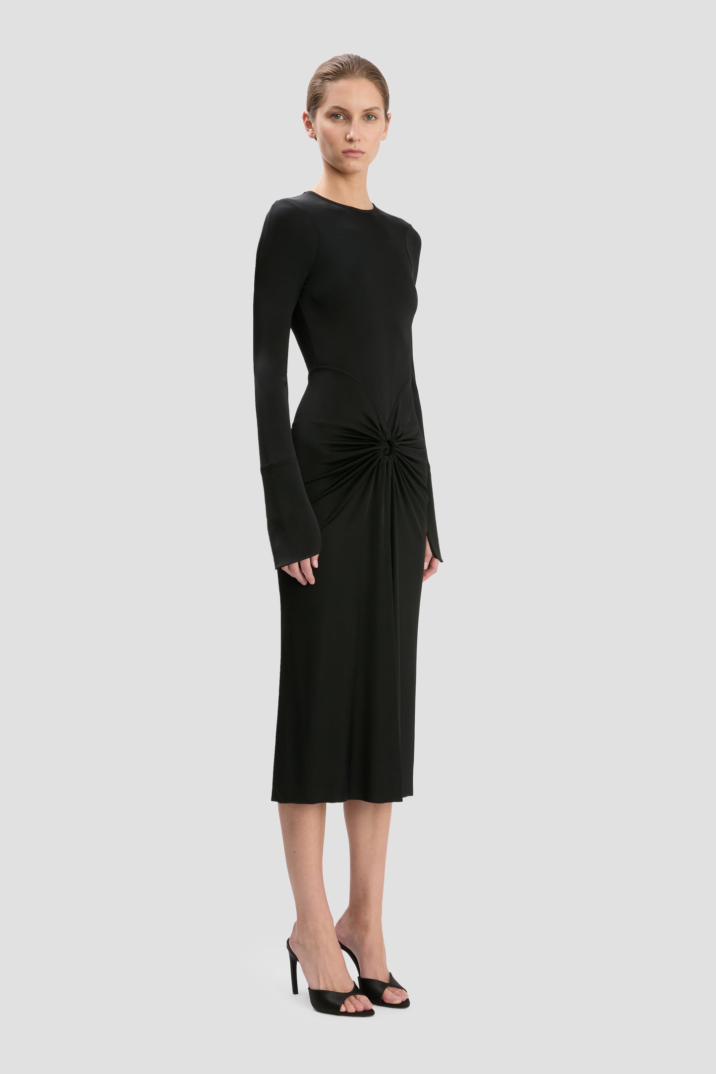 Frances Midi Dress In Black
