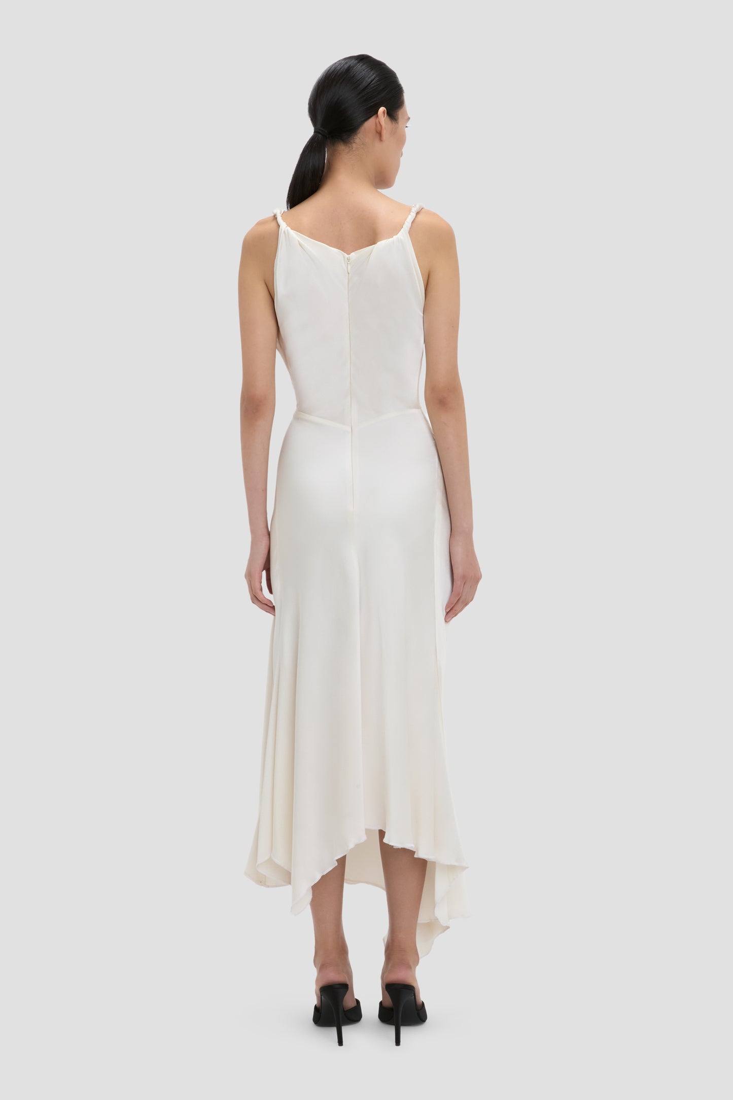 Posy Midi Dress In Ivory