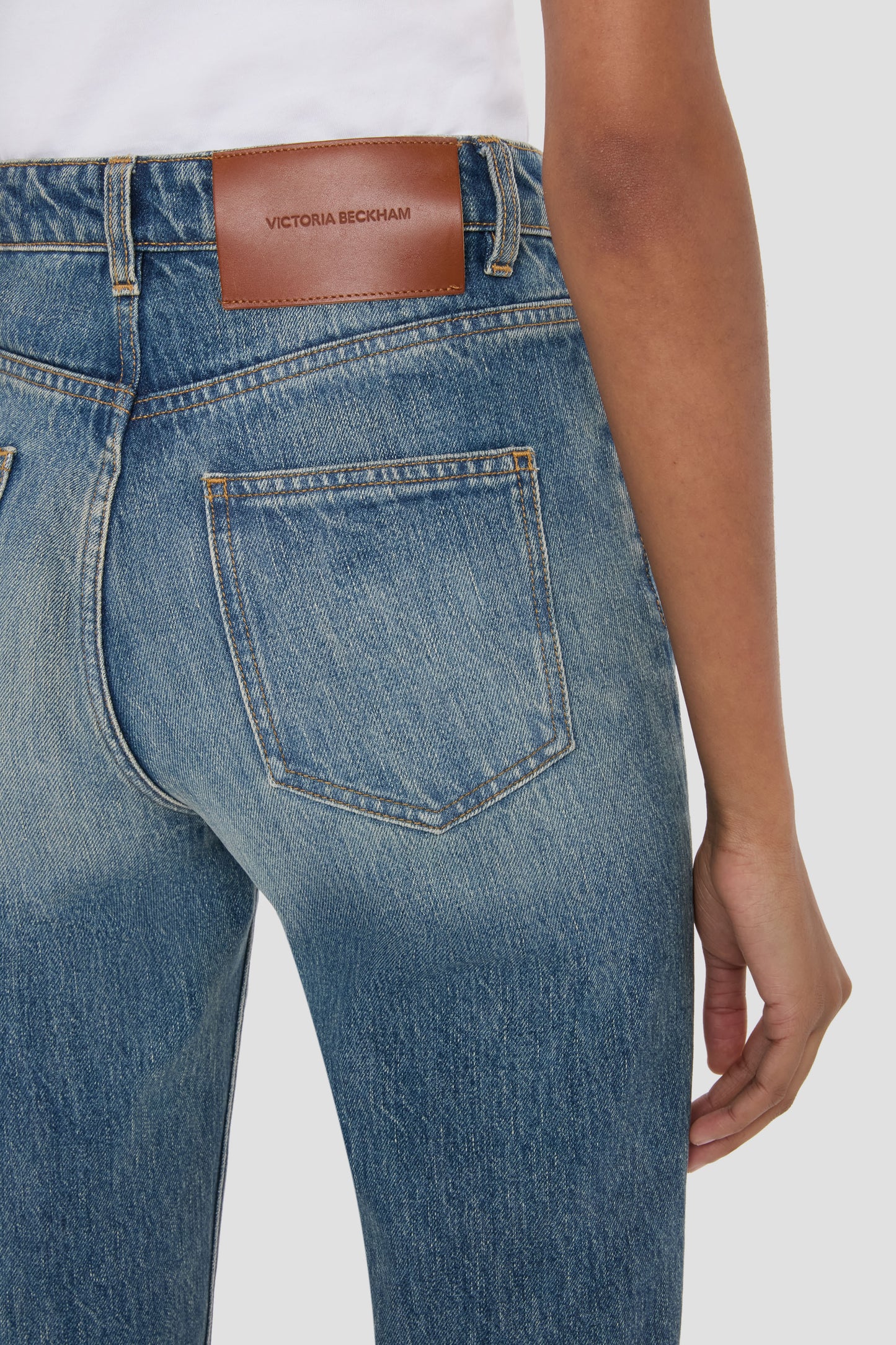 New Julia Stretch Jean In Worn Blue Wash