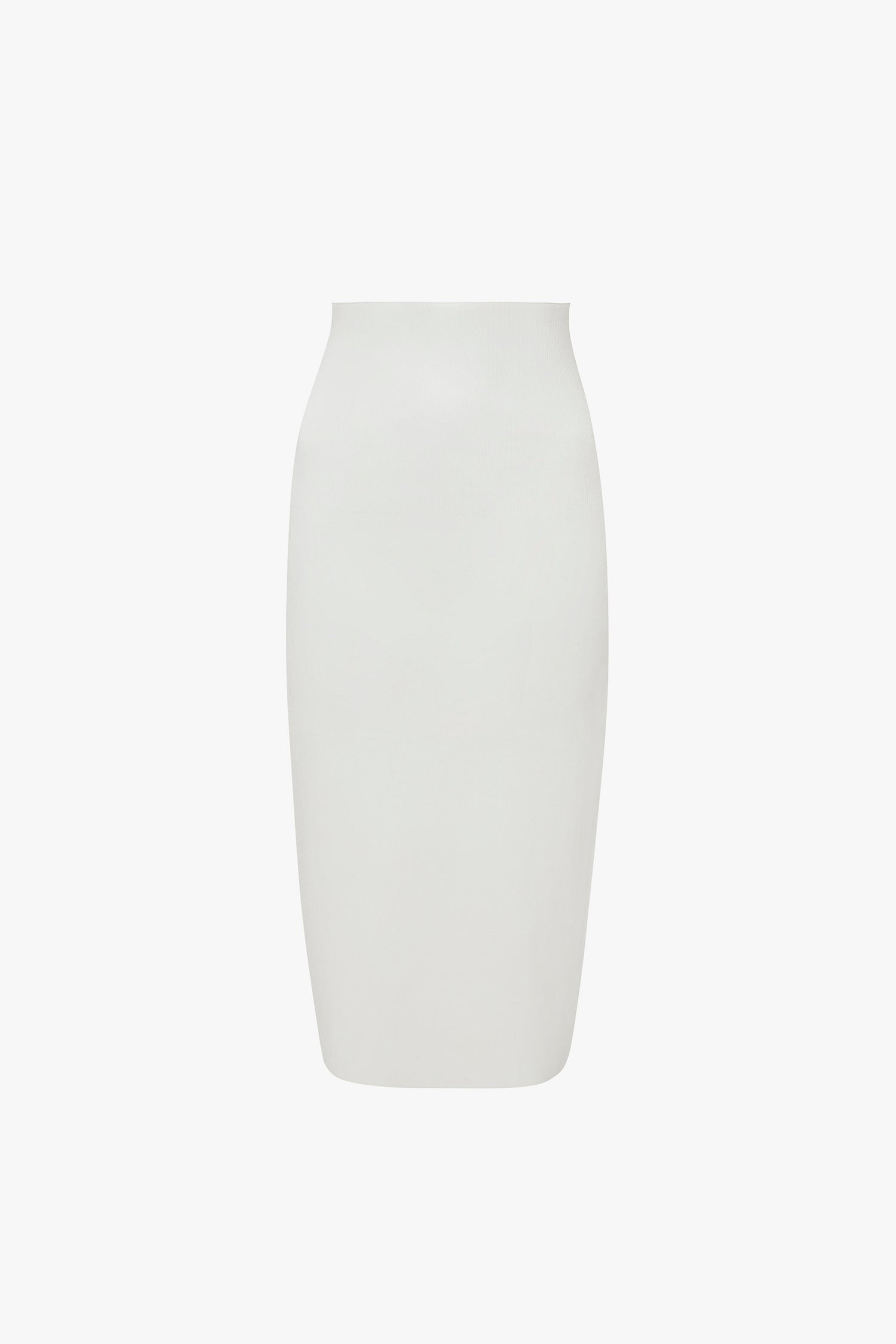 Fitted Midi Skirt In White – Victoria Beckham Int