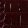 Burgundy Croc Embossed Calf Leather