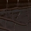 Chocolate Croc Embossed Leather