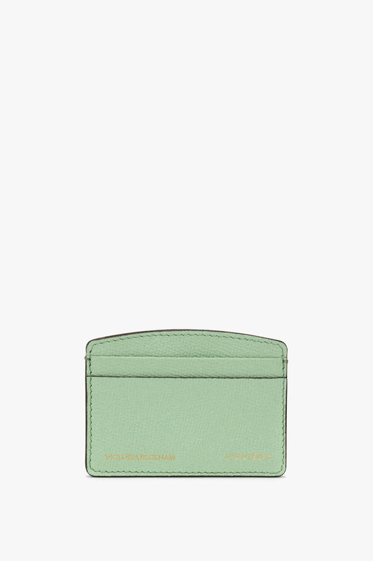 Victoria Card Holder In Jade Grained Leather