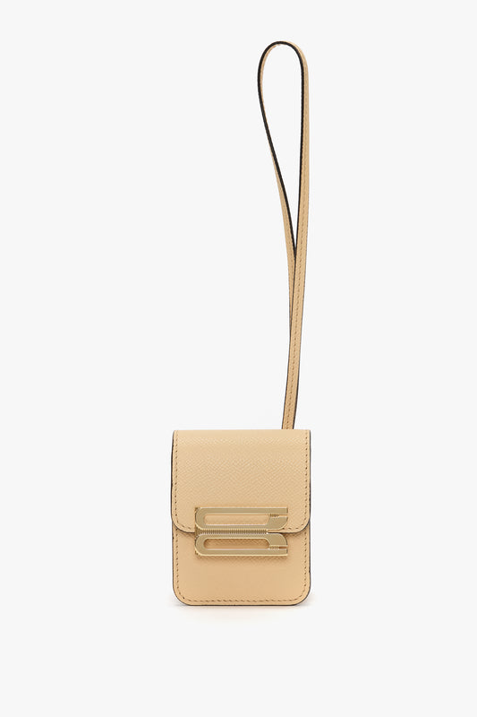 Dorian Pocket In Peach Grained Leather
