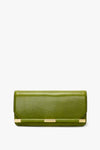 Green Distressed Leather