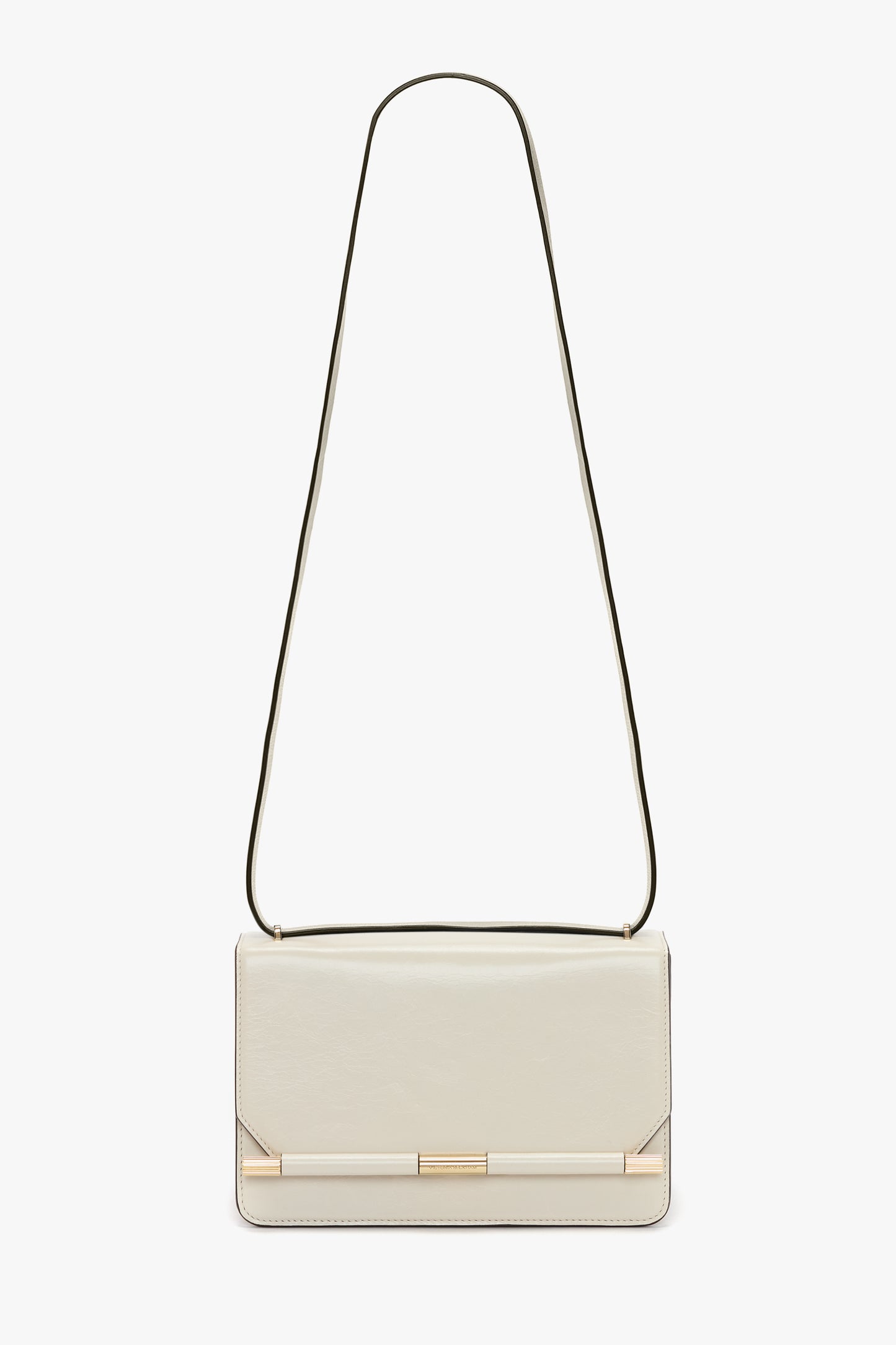 202 Crossbody Bag In Ivory Distressed Leather