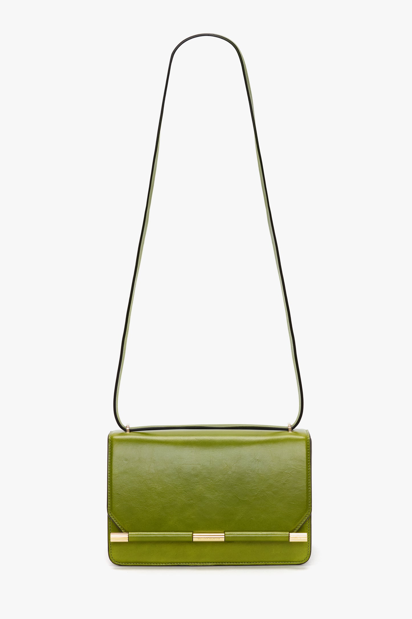 202 Crossbody Bag In Green Distressed Leather
