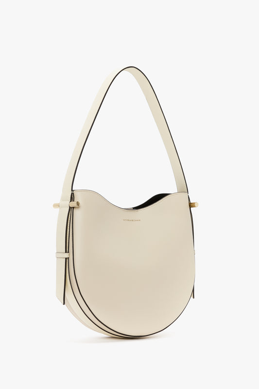 Dia Hobo Bag In Ivory Leather
