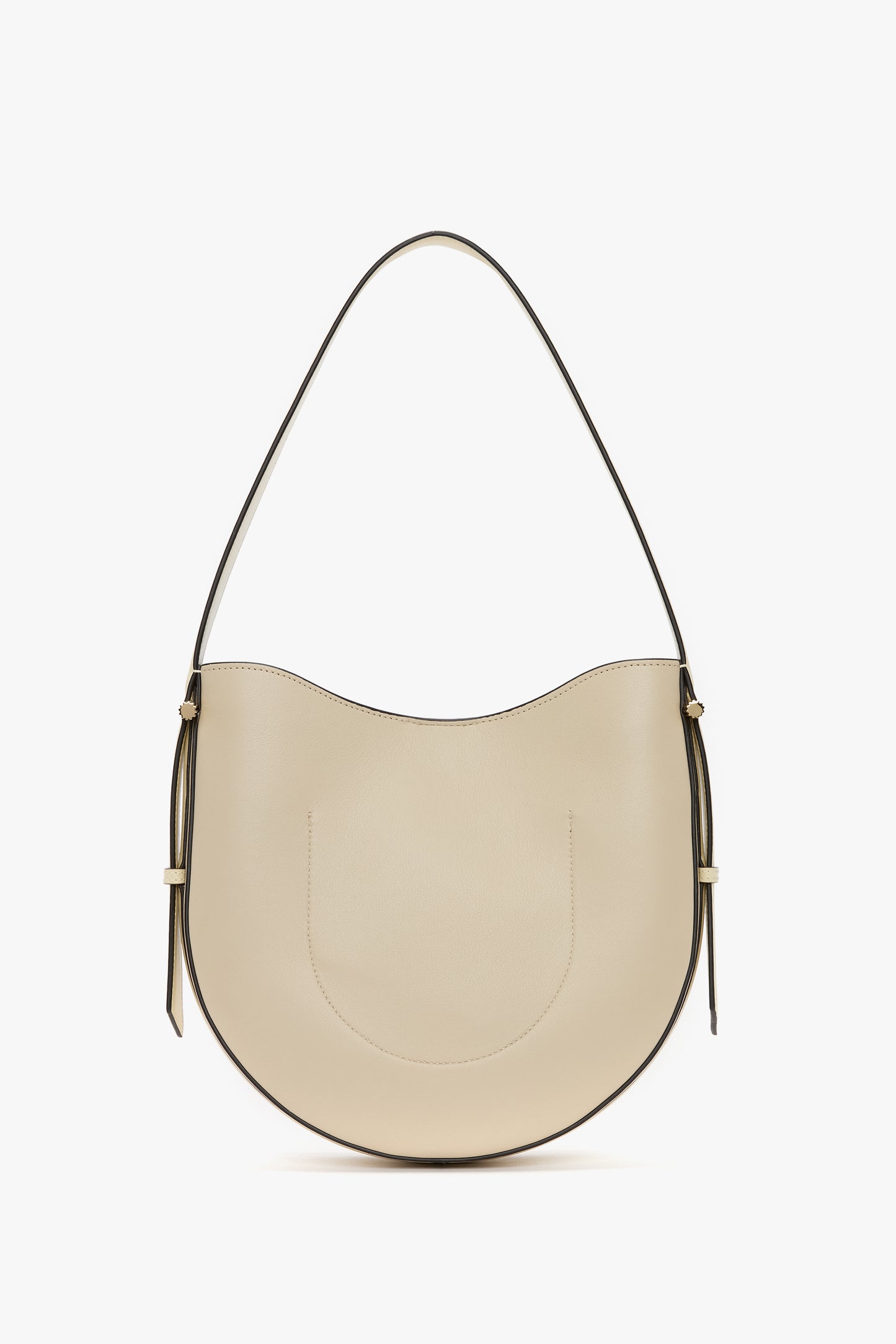 Medium Dia Hobo Bag In Ivory Smooth Leather