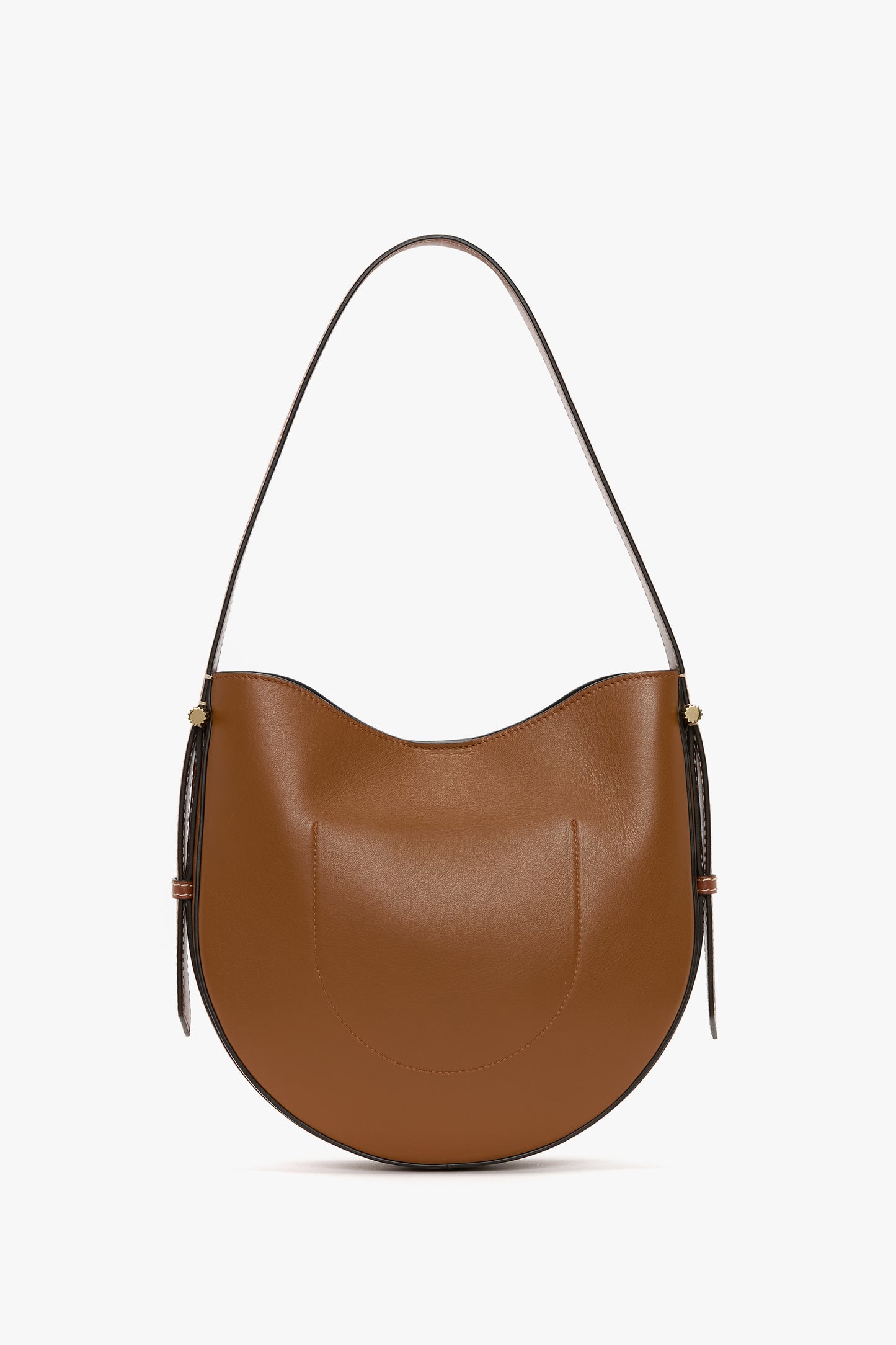 Medium Dia Hobo Bag In Tan Smooth Leather