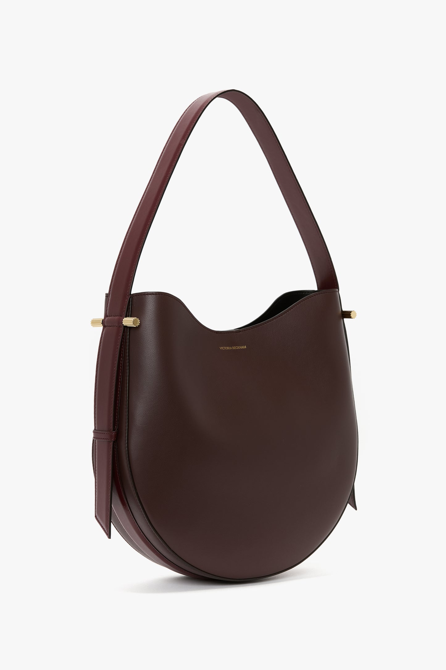 Dia Hobo Bag In Burgundy Smooth Leather