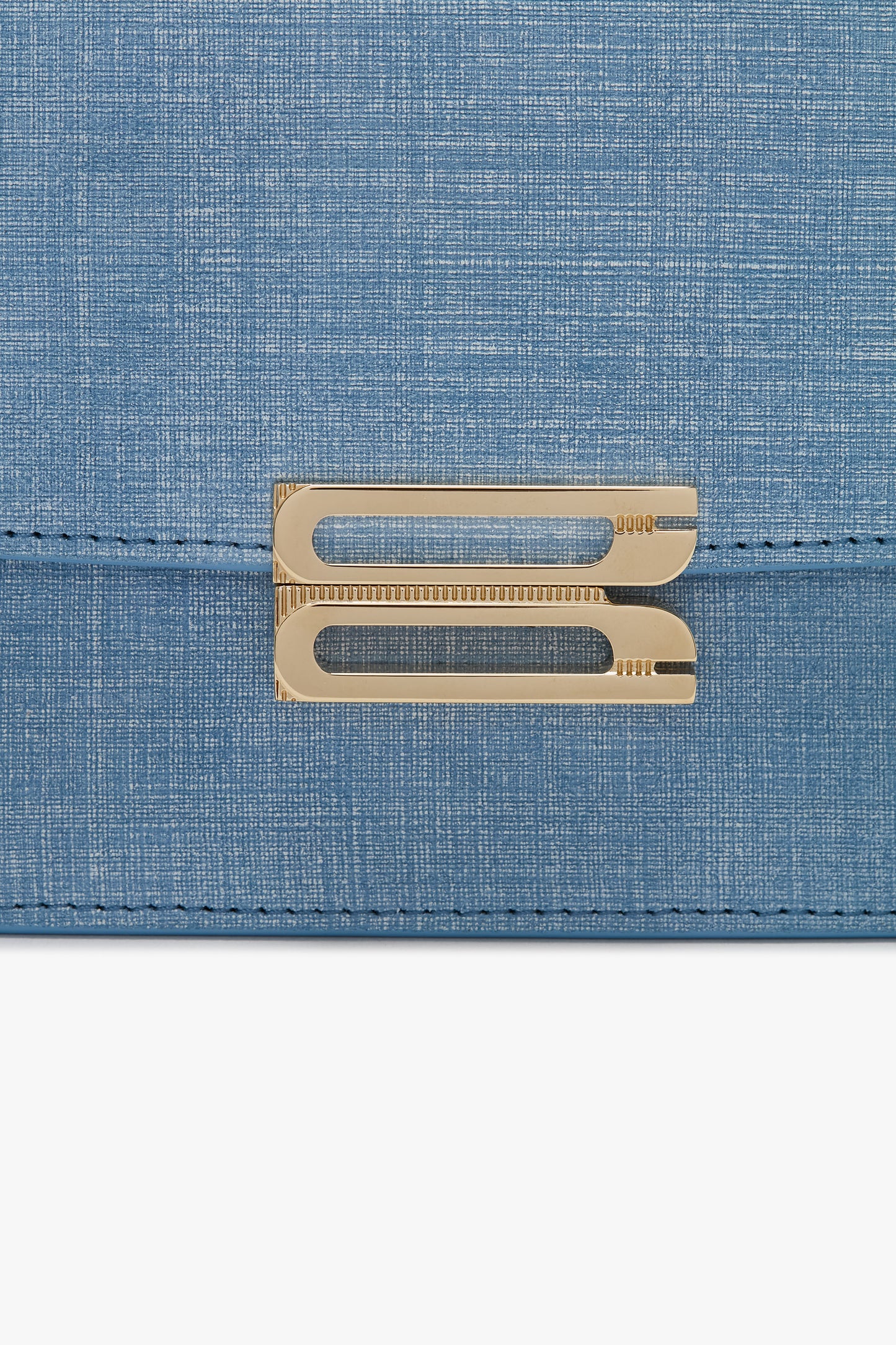 Mini Dorian Bag In Light Blue Chambray Effect Suede