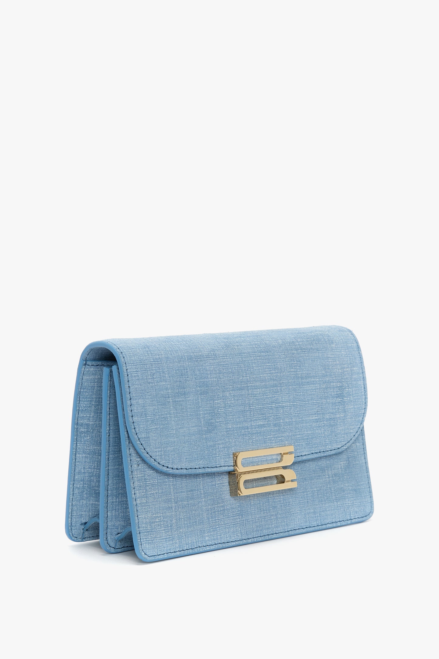 Mini Dorian Bag In Light Blue Chambray Effect Suede