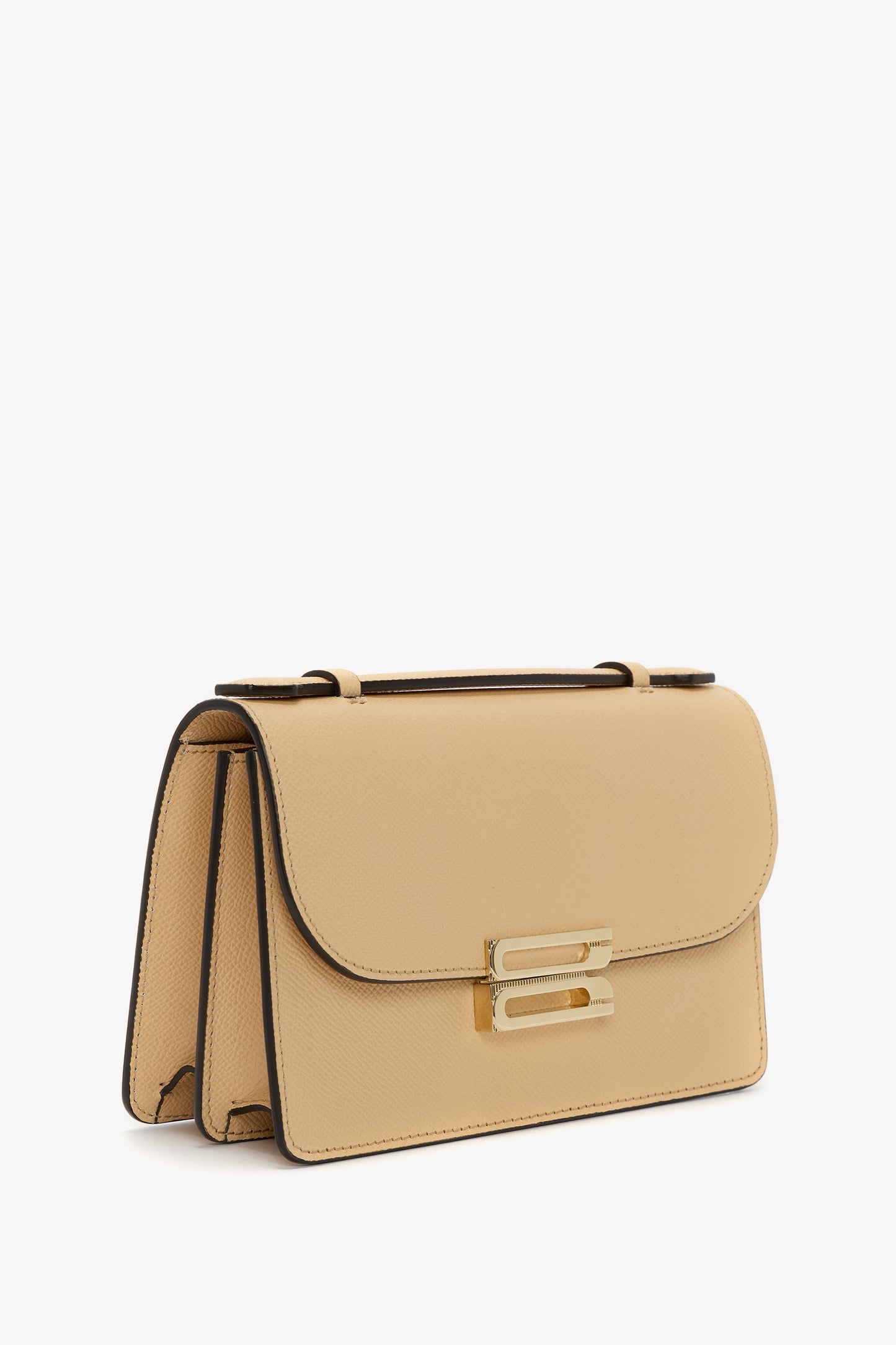 Mini Dorian Bag In Peach Grained Leather