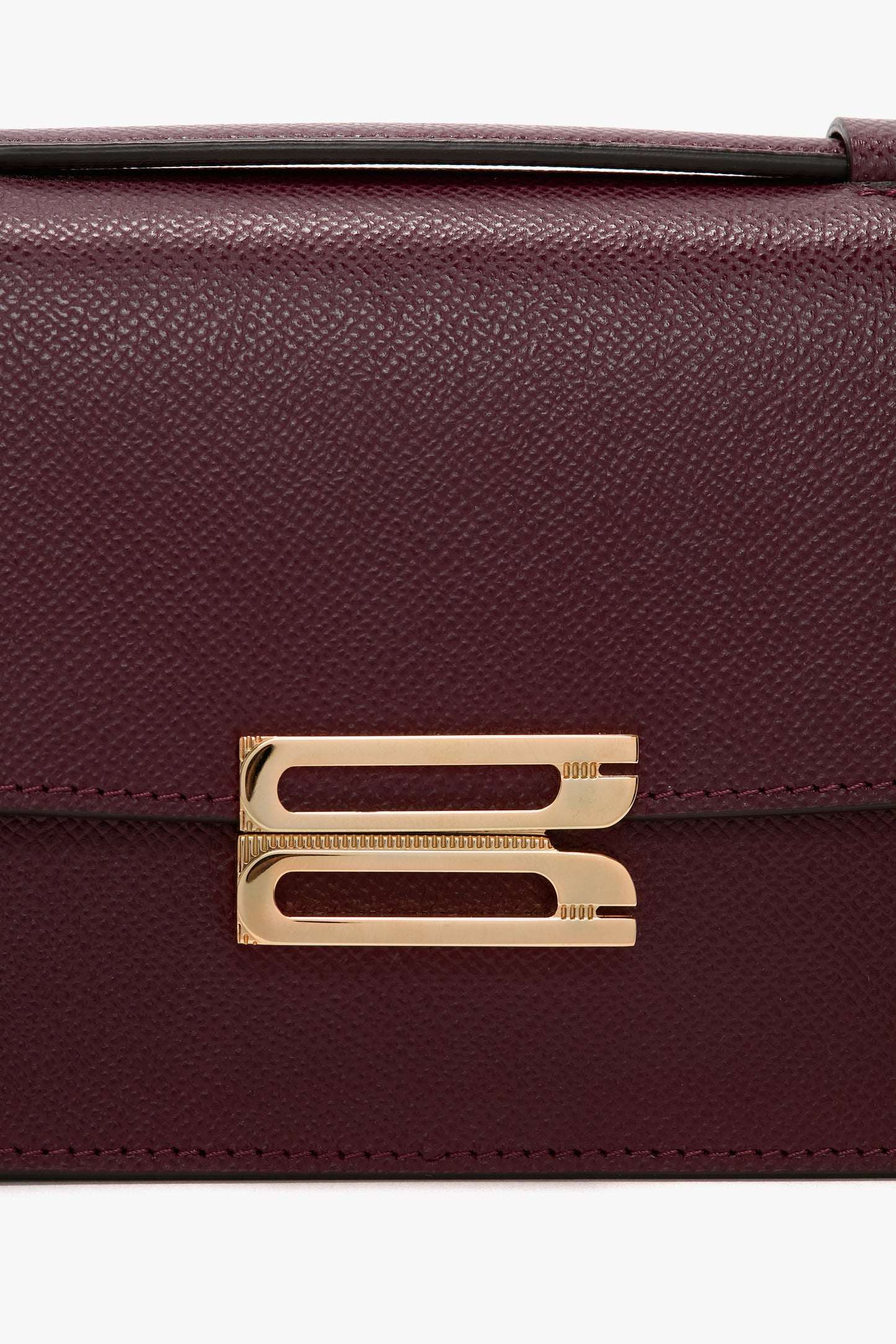 Mini Dorian Bag In Burgundy Grained Leather