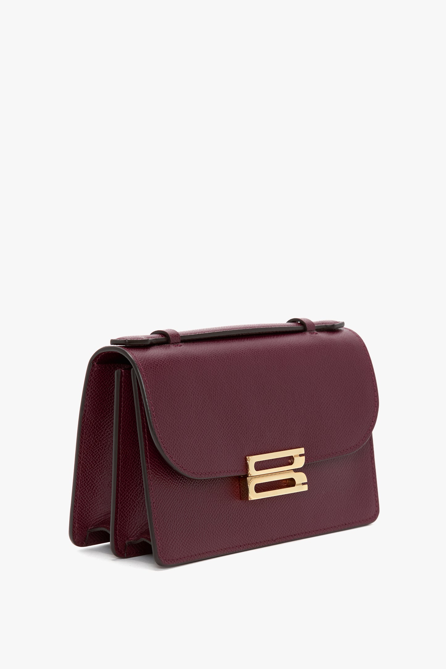 Mini Dorian Bag In Burgundy Grained Leather