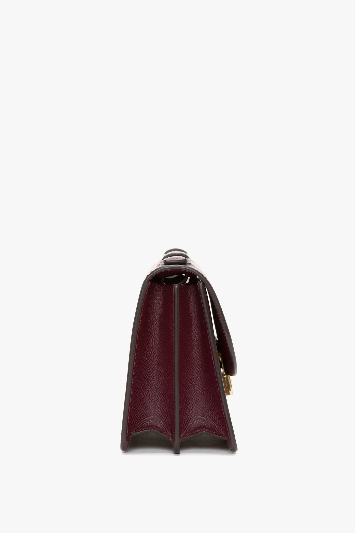 Mini Dorian Bag In Burgundy Grained Leather