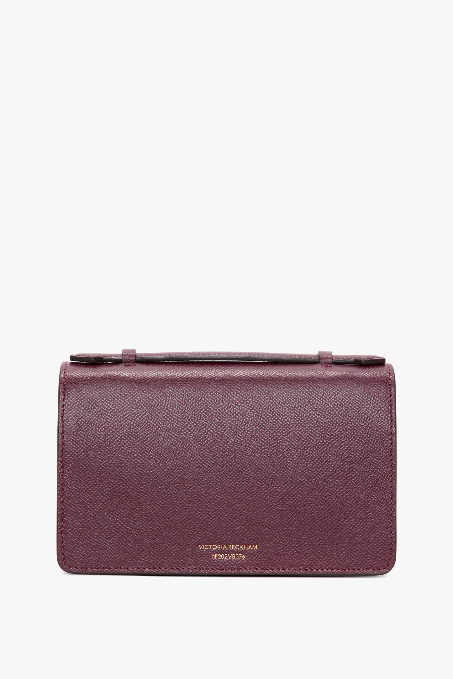 Mini Dorian Bag In Burgundy Grained Leather