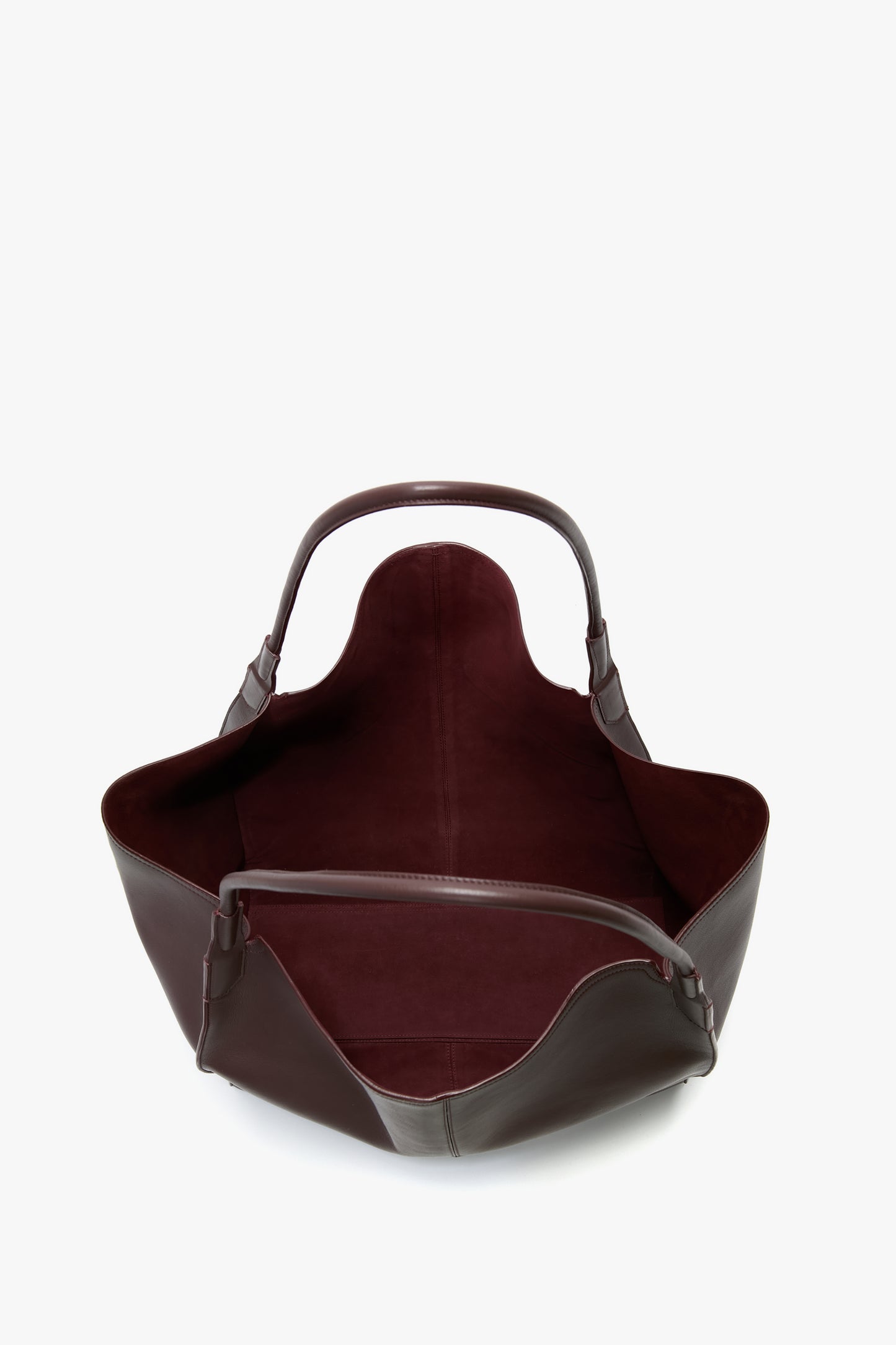 XL Victoria Tote In Burgundy Soft Leather