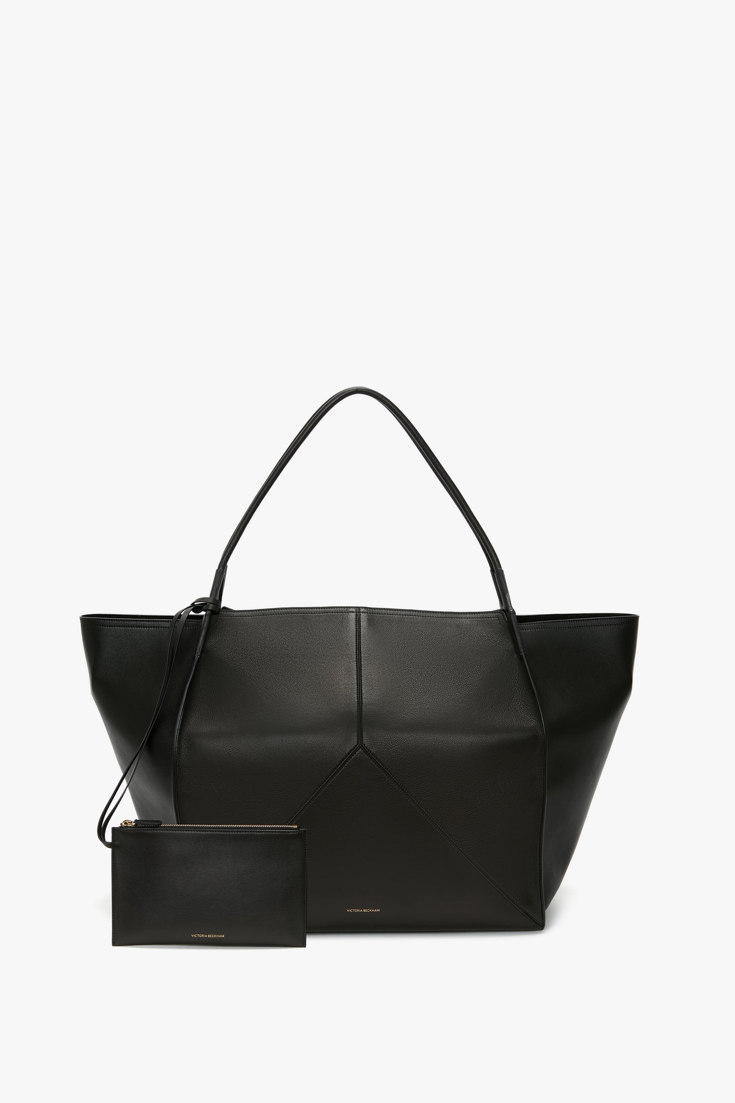 XL Victoria Tote In Black Soft Leather