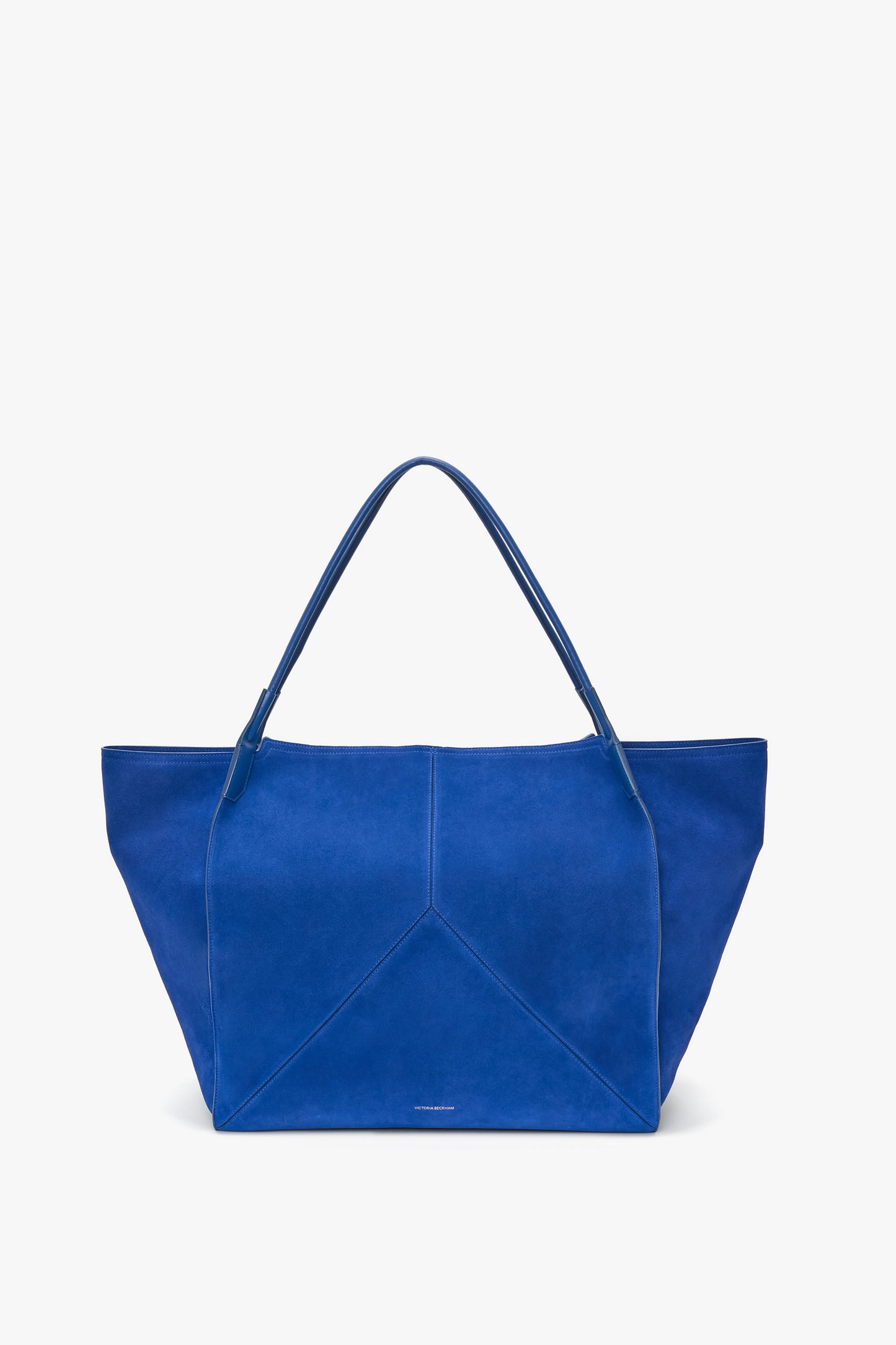 XL Victoria Tote In Sapphire Blue Suede