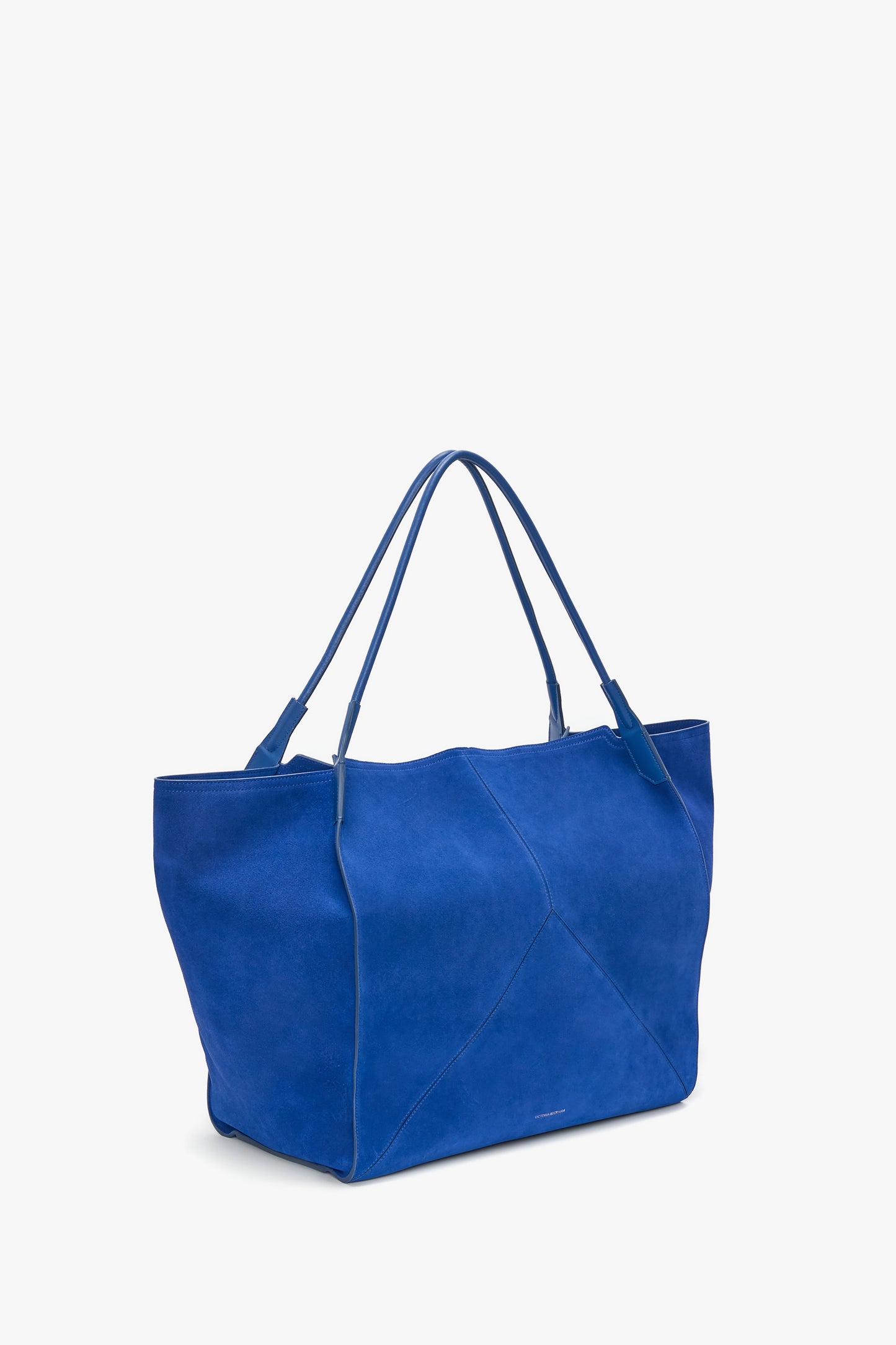 XL Victoria Tote In Sapphire Blue Suede