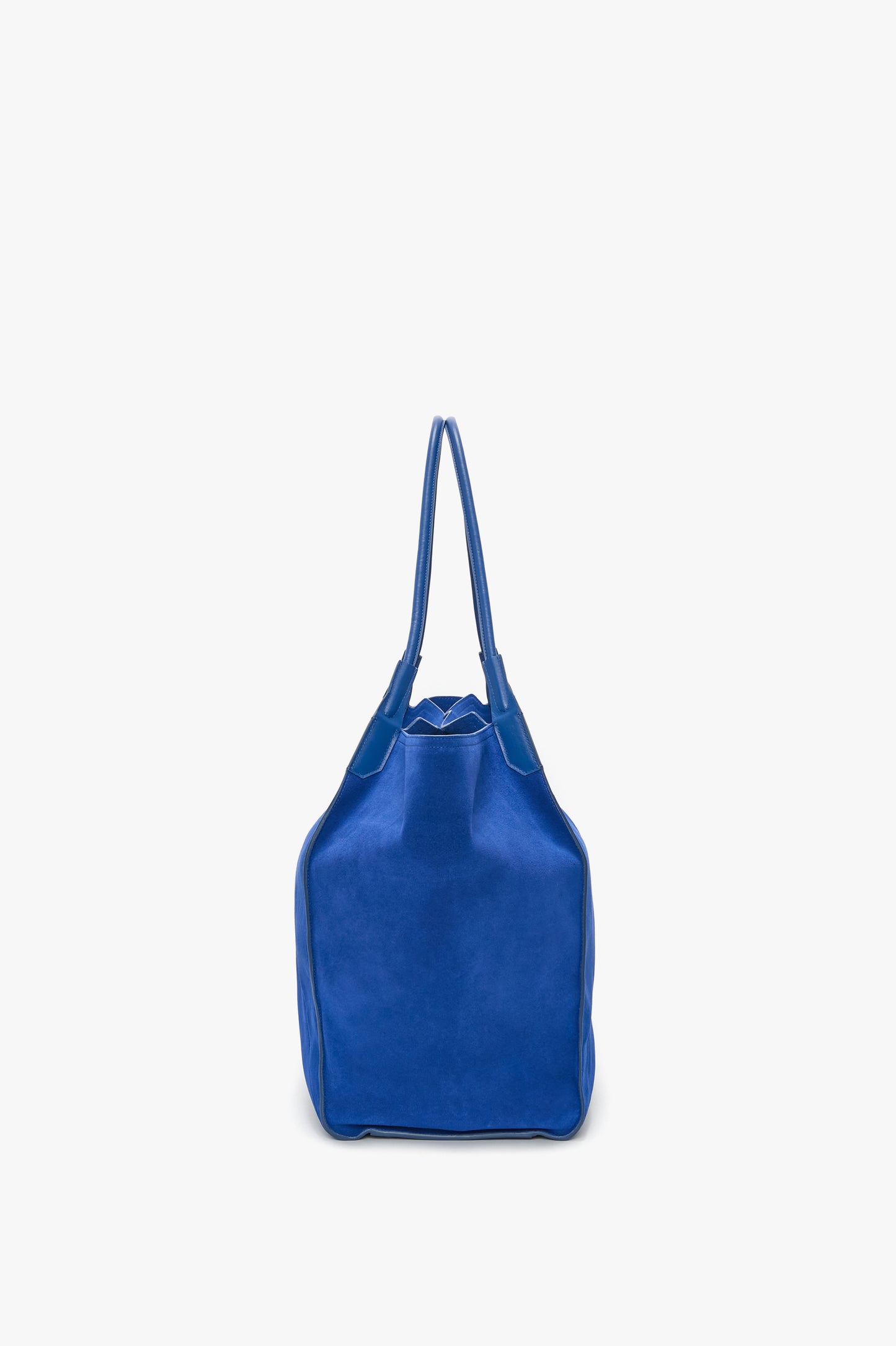 XL Victoria Tote In Sapphire Blue Suede