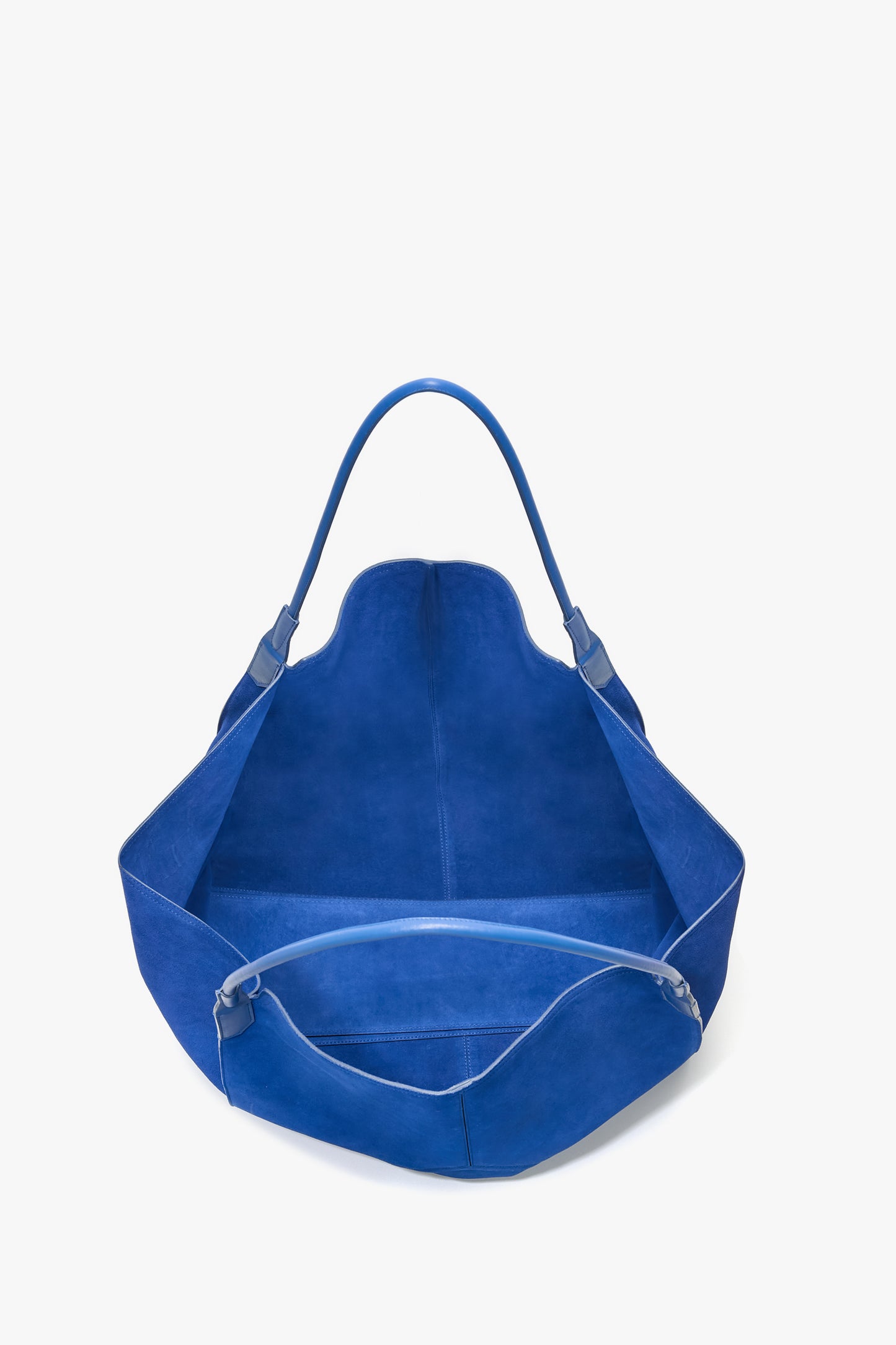 XL Victoria Tote In Sapphire Blue Suede