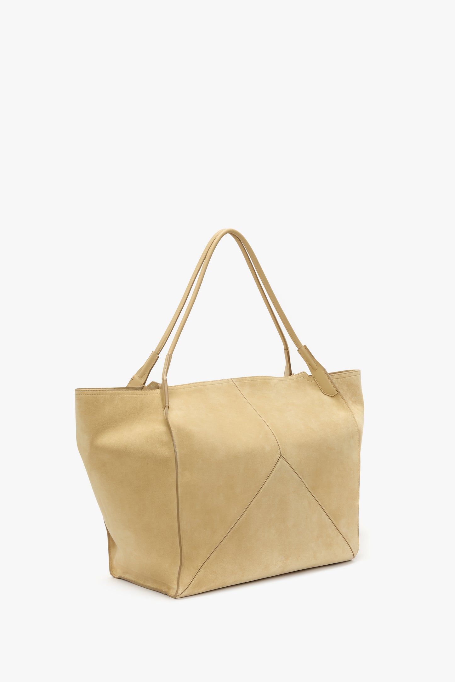 XL Victoria Tote In Sand Suede