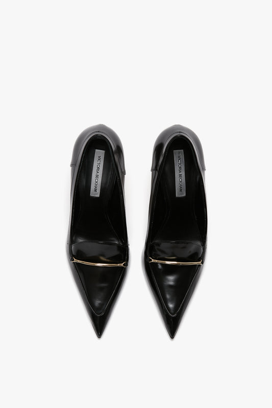 Loafer Pump In Black Calf Leather