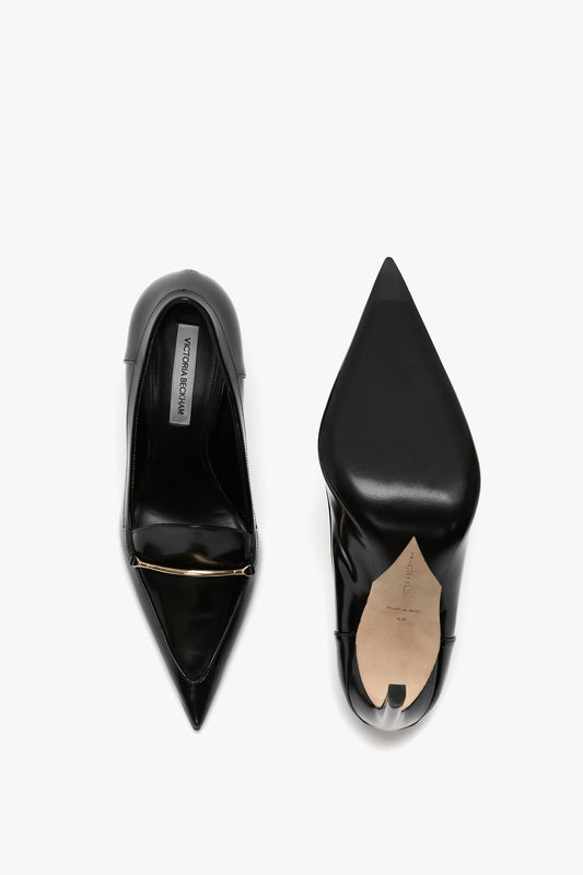 Loafer Pump In Black Calf Leather